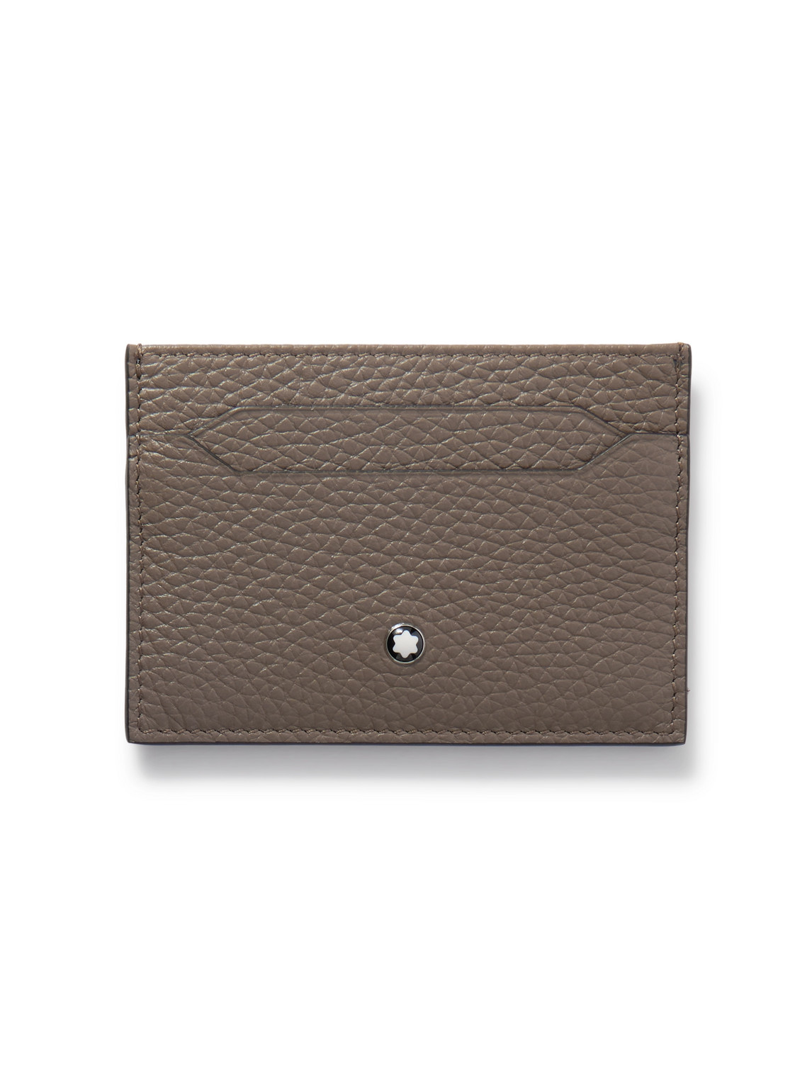 Montblanc Full-grain Leather Cardholder In Brown