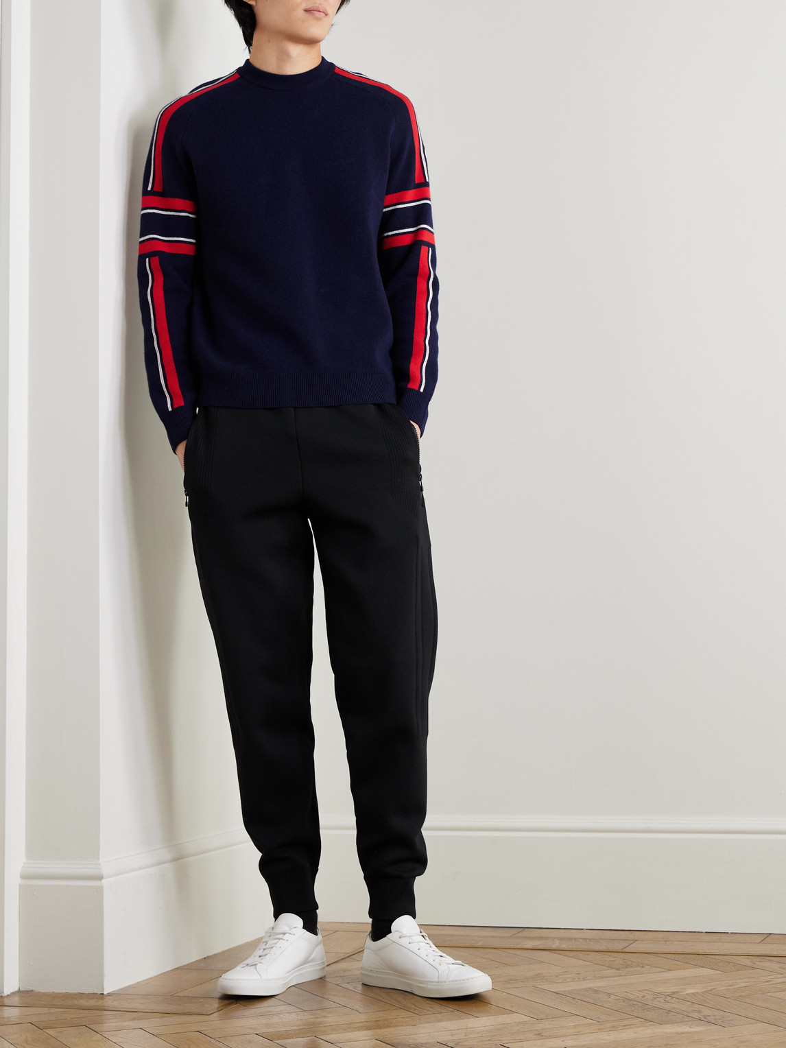 Spectavia Logo-Appliquéd Wool and Cashmere-Blend Jacquard Sweater — 2