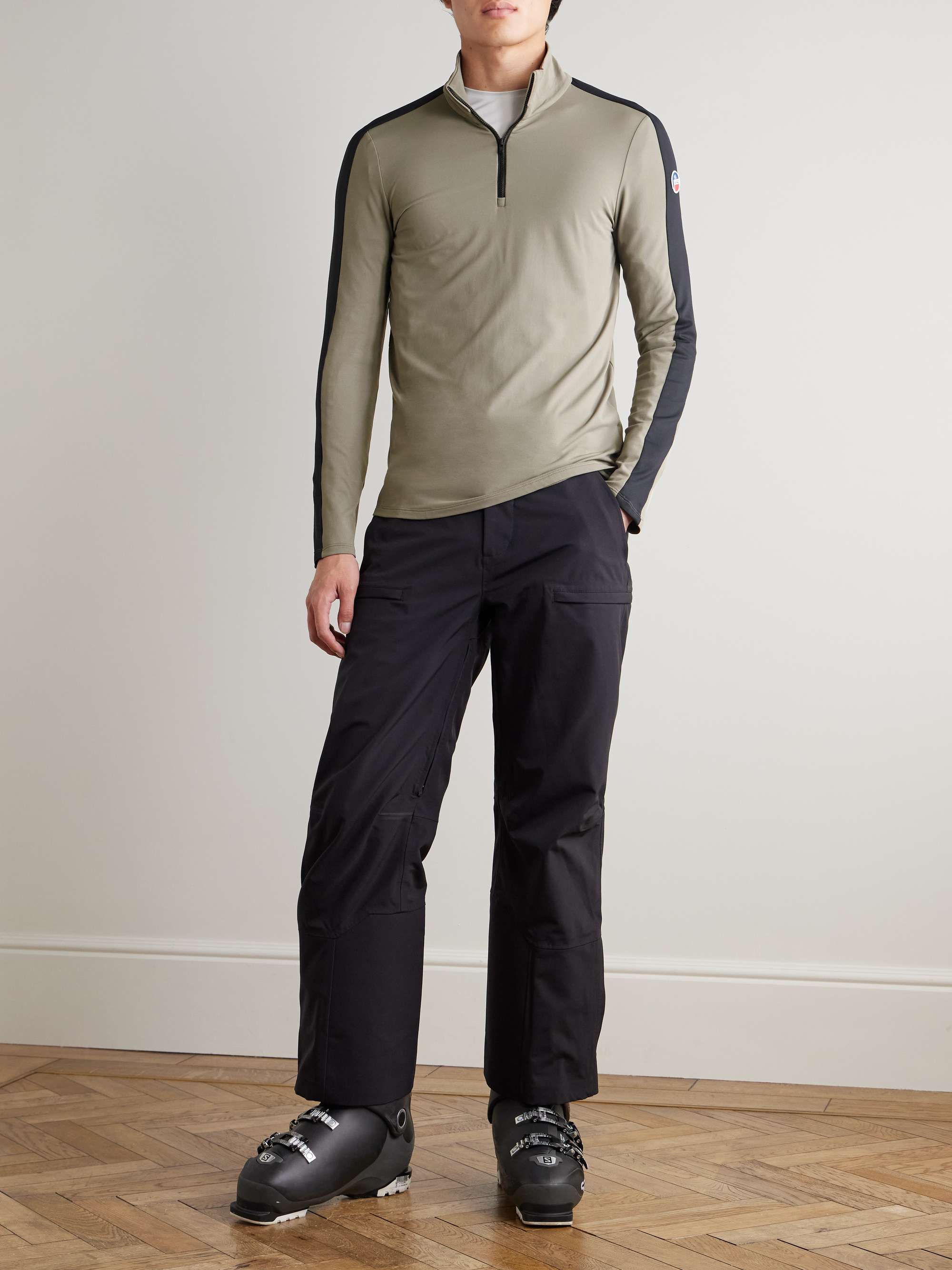 FUSALP Alpille IV Tech Stretch-Jersey Half-Zip Ski Base Layer
