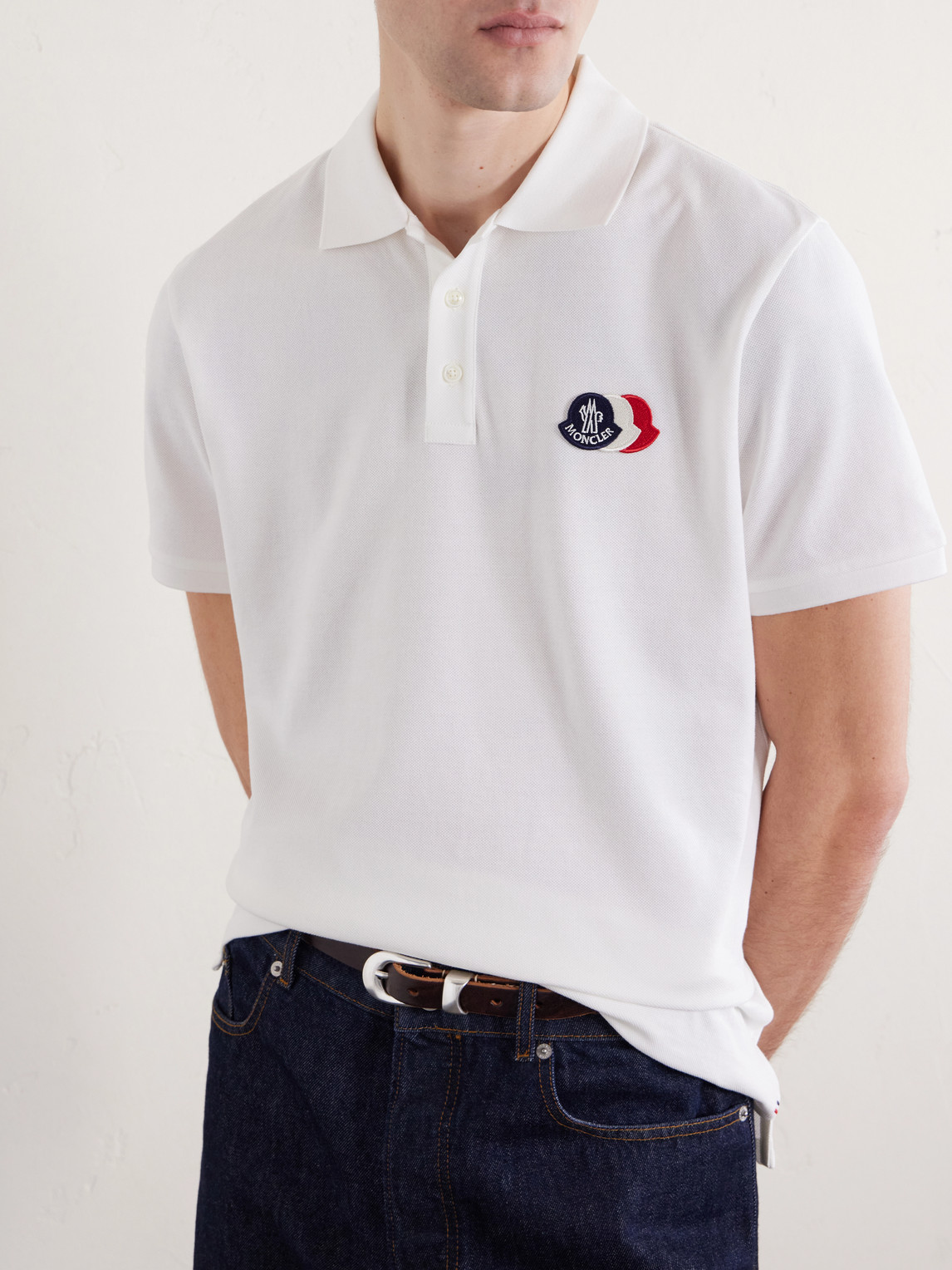Logo-Appliquéd Cotton-Piqué Polo Shirt