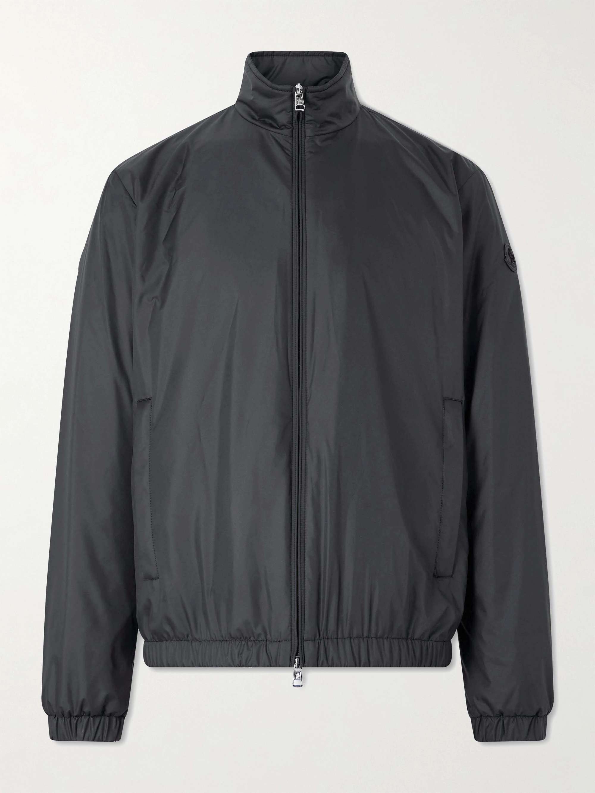 MONCLER Bauges Leather-Trimmed Quilted Shell Hooded Down Jacket