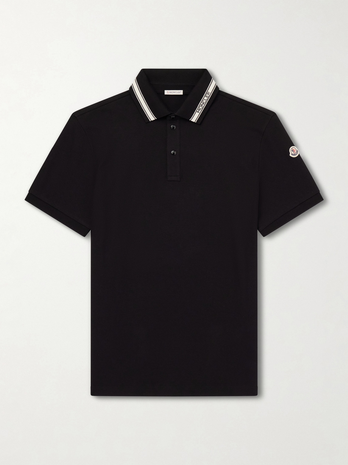 Logo-Appliquéd Honeycomb-Knit Cotton Polo Shirt