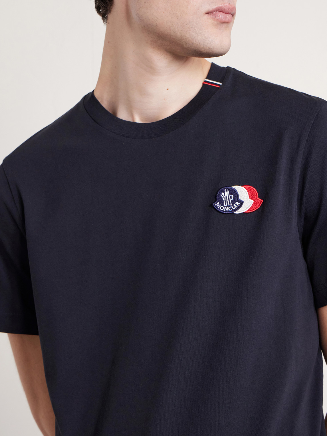 Logo-Appliquéd Cotton-Jersey T-Shirt