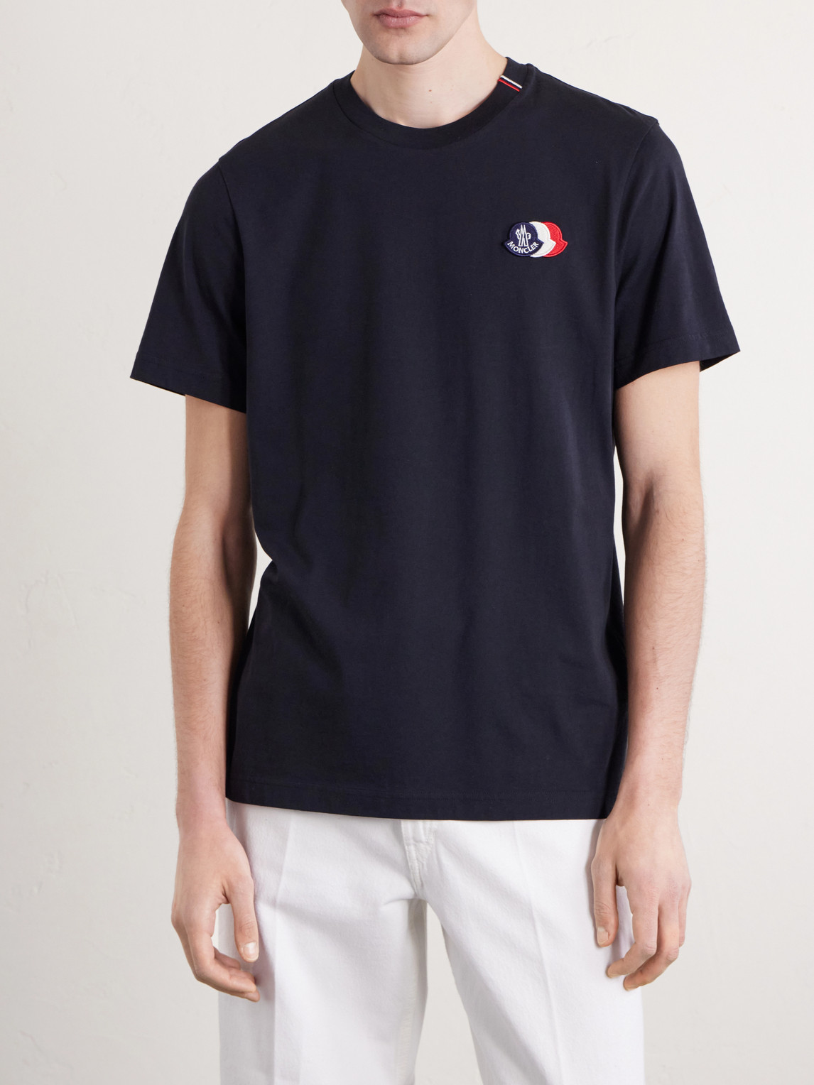 Logo-Appliquéd Cotton-Jersey T-Shirt