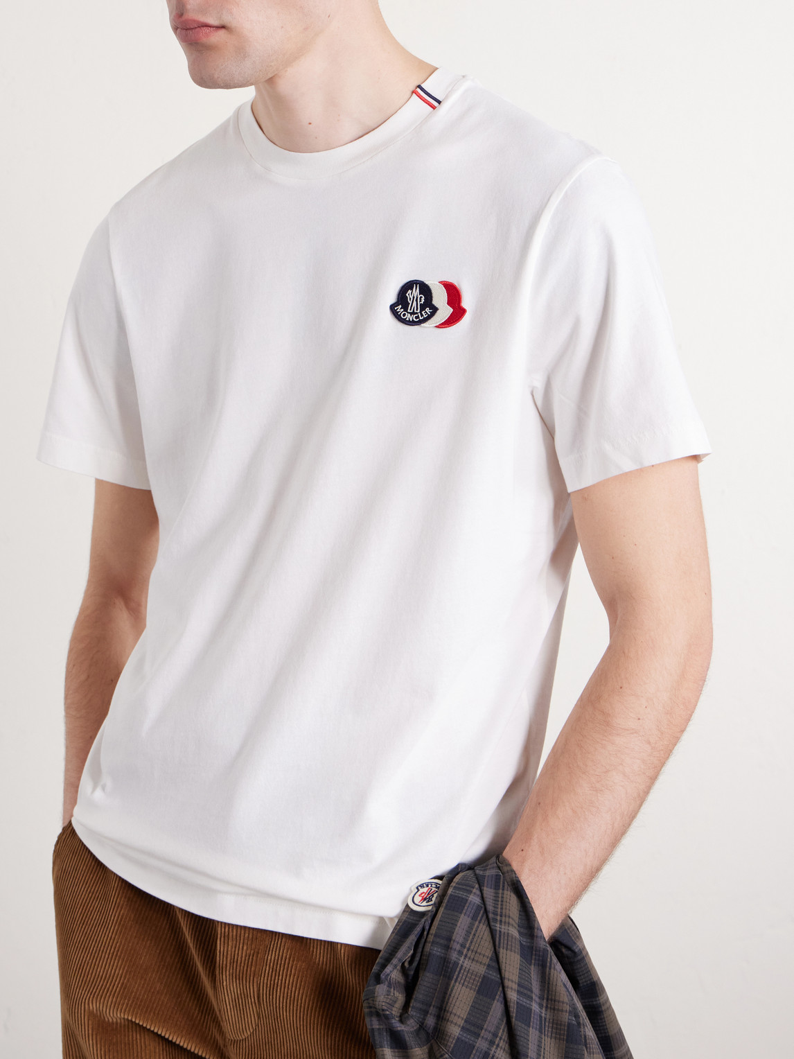 Logo-Appliquéd Cotton-Jersey T-Shirt