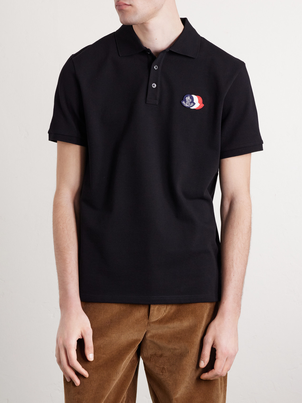 Logo-Appliquéd Cotton-Piqué Polo Shirt