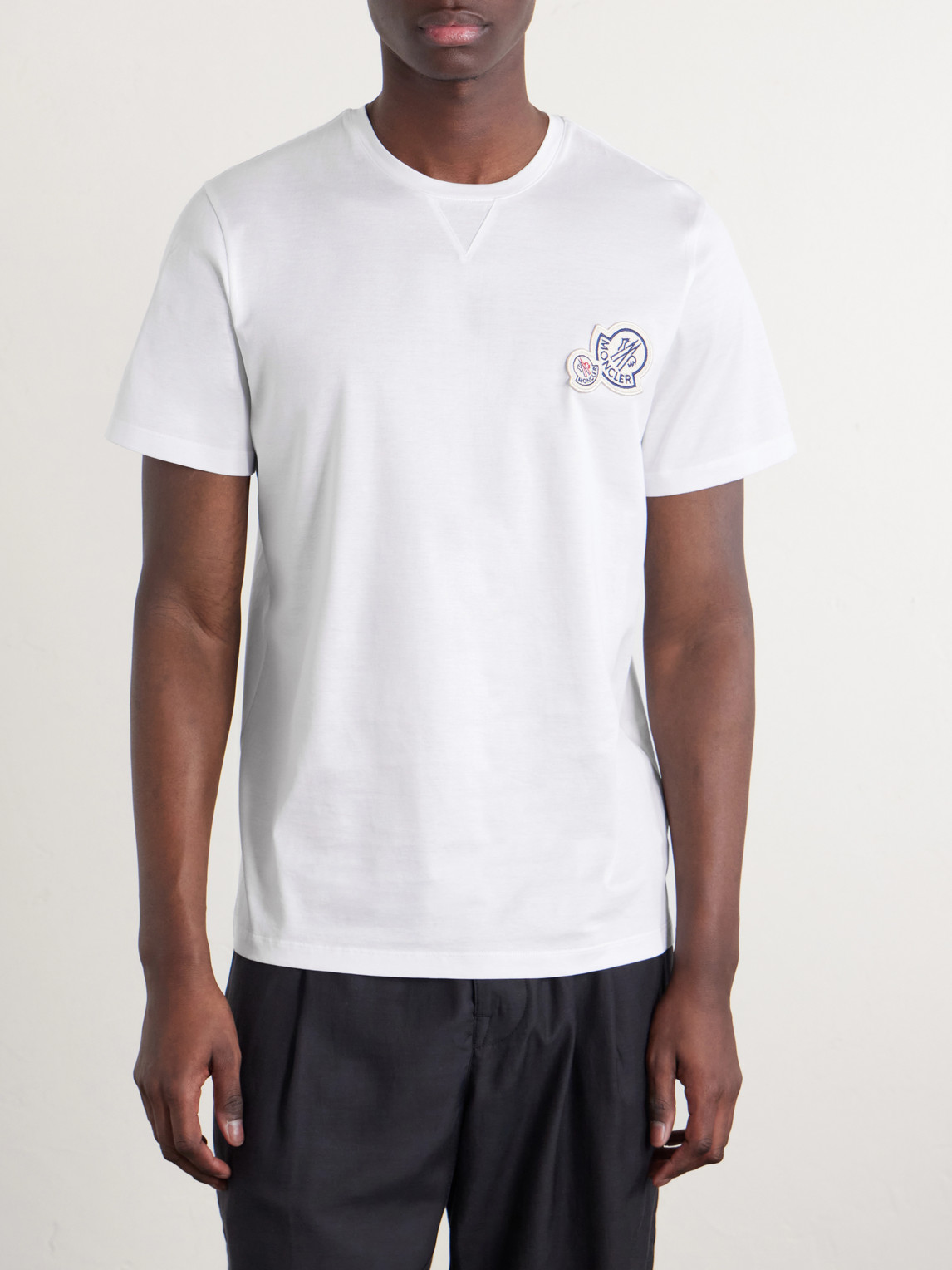 Logo-Appliquéd Cotton-Jersey T-Shirt