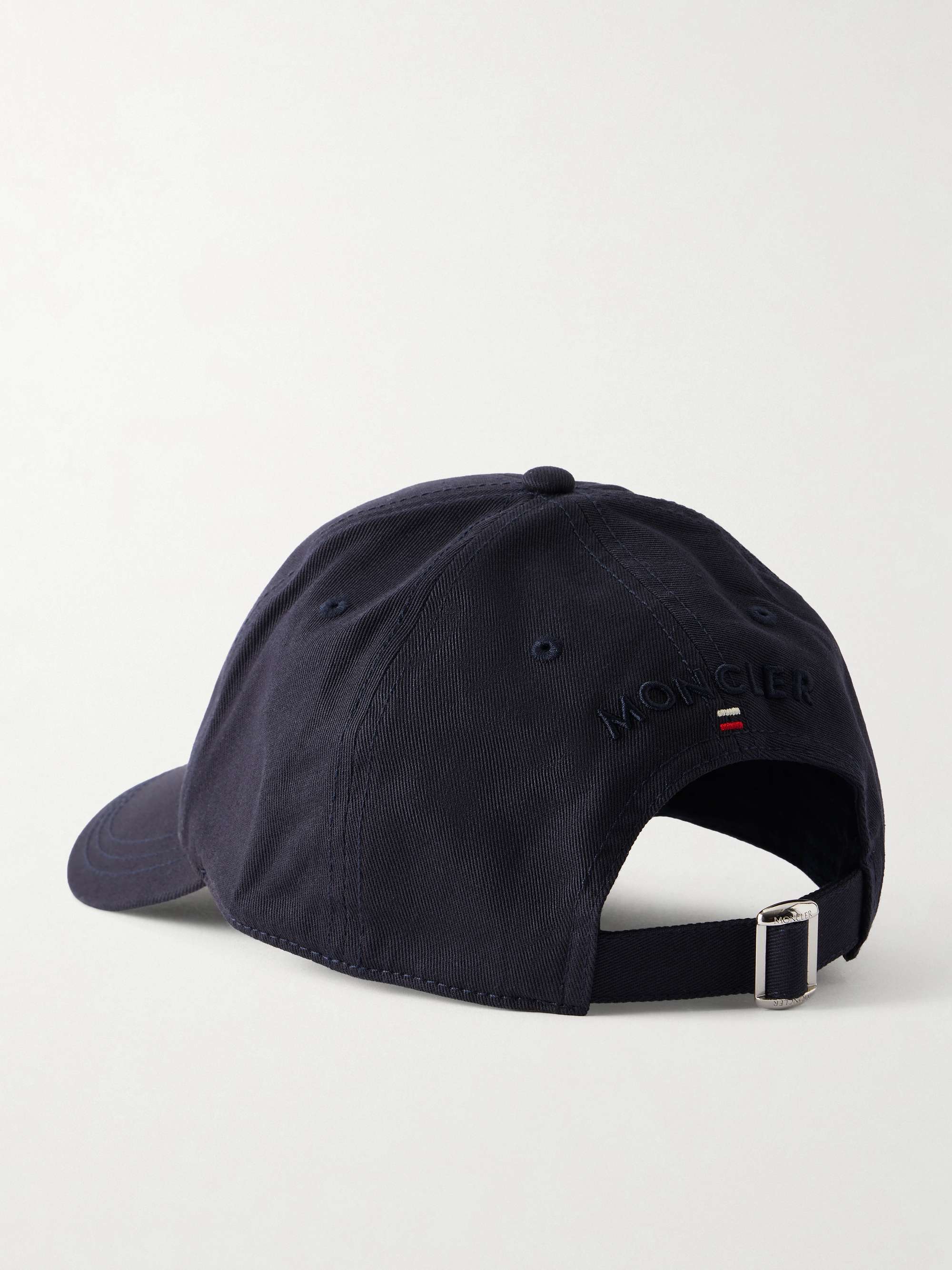MONCLER Logo-Appliquéd Cotton-Twill Baseball Cap for Men | MR PORTER