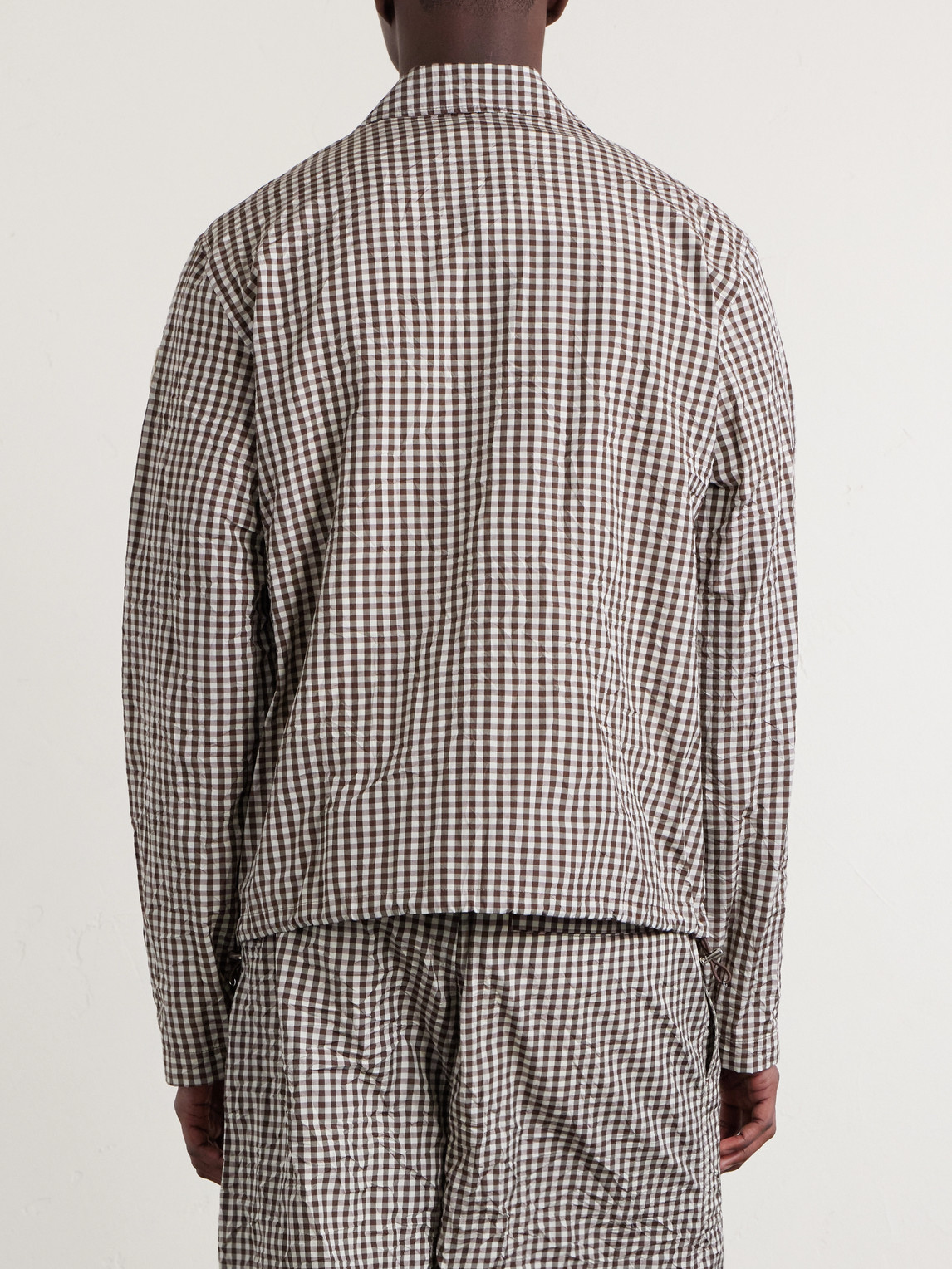 Checked Cotton-Blend Jacket