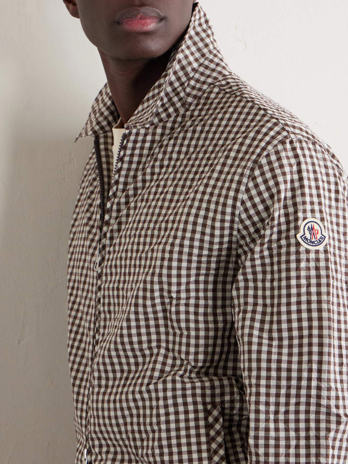 Checked Cotton-Blend Jacket