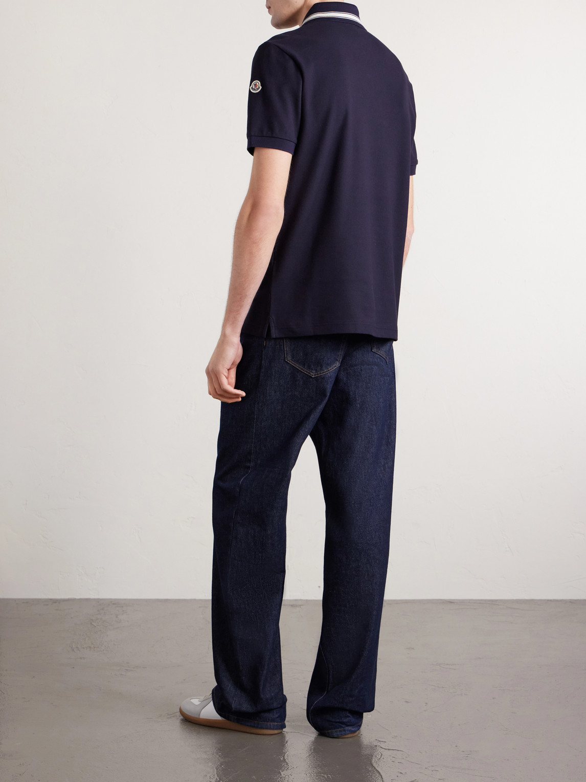 Logo-Appliquéd Honeycomb-Knit Cotton Polo Shirt