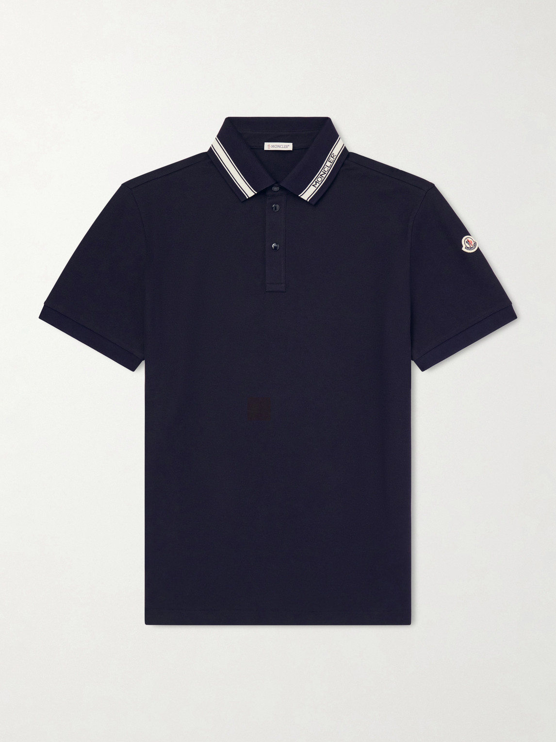 Logo-Appliquéd Honeycomb-Knit Cotton Polo Shirt