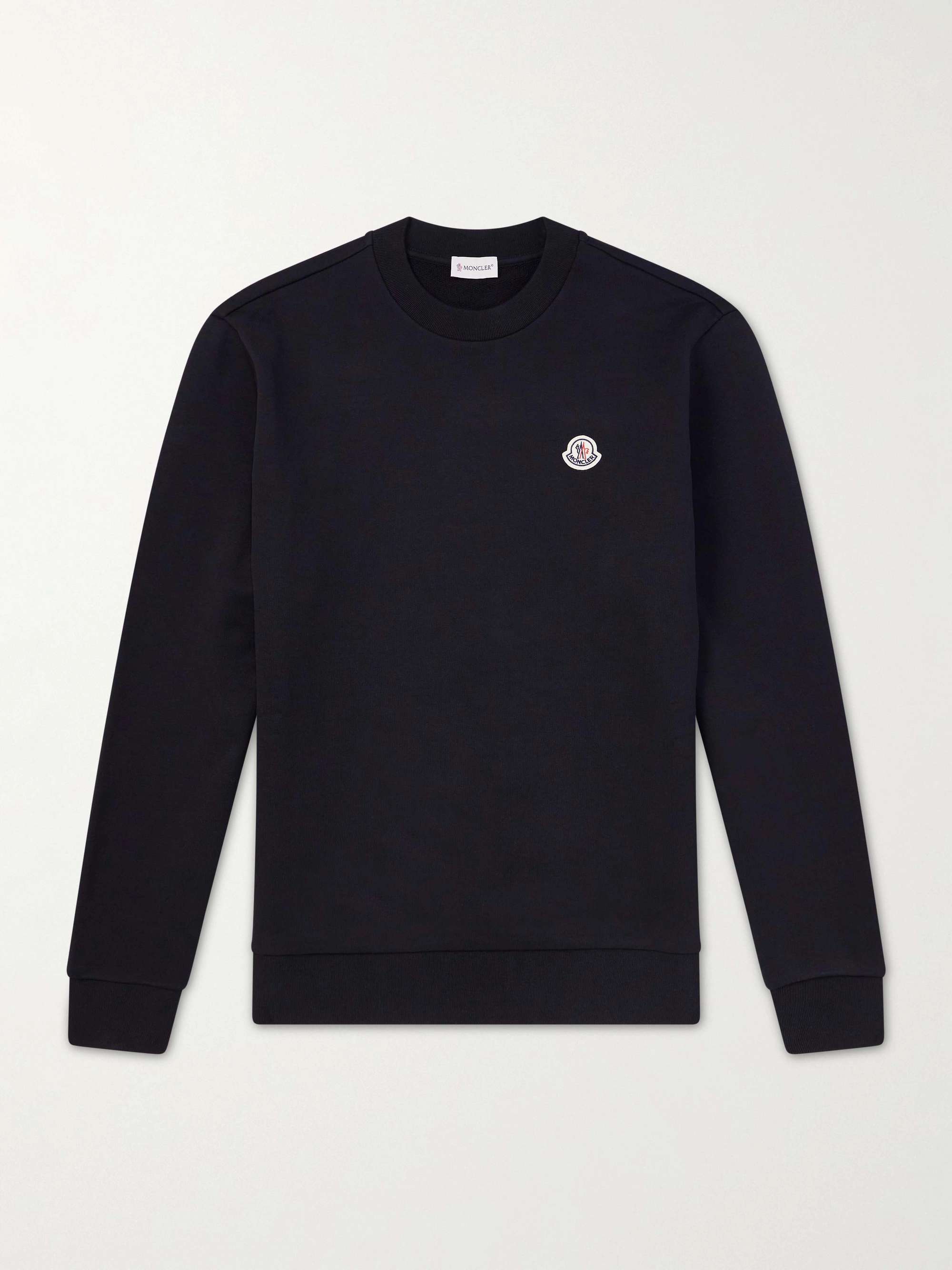 MONCLER Logo-Appliquéd Cotton-Jersey Sweatshirt