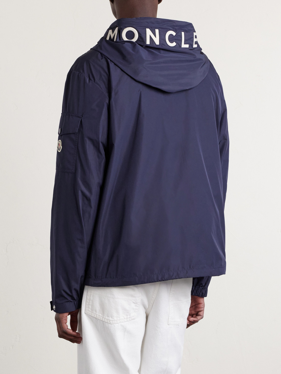 Sassiere Logo-Appliquéd Shell Hooded Jacket