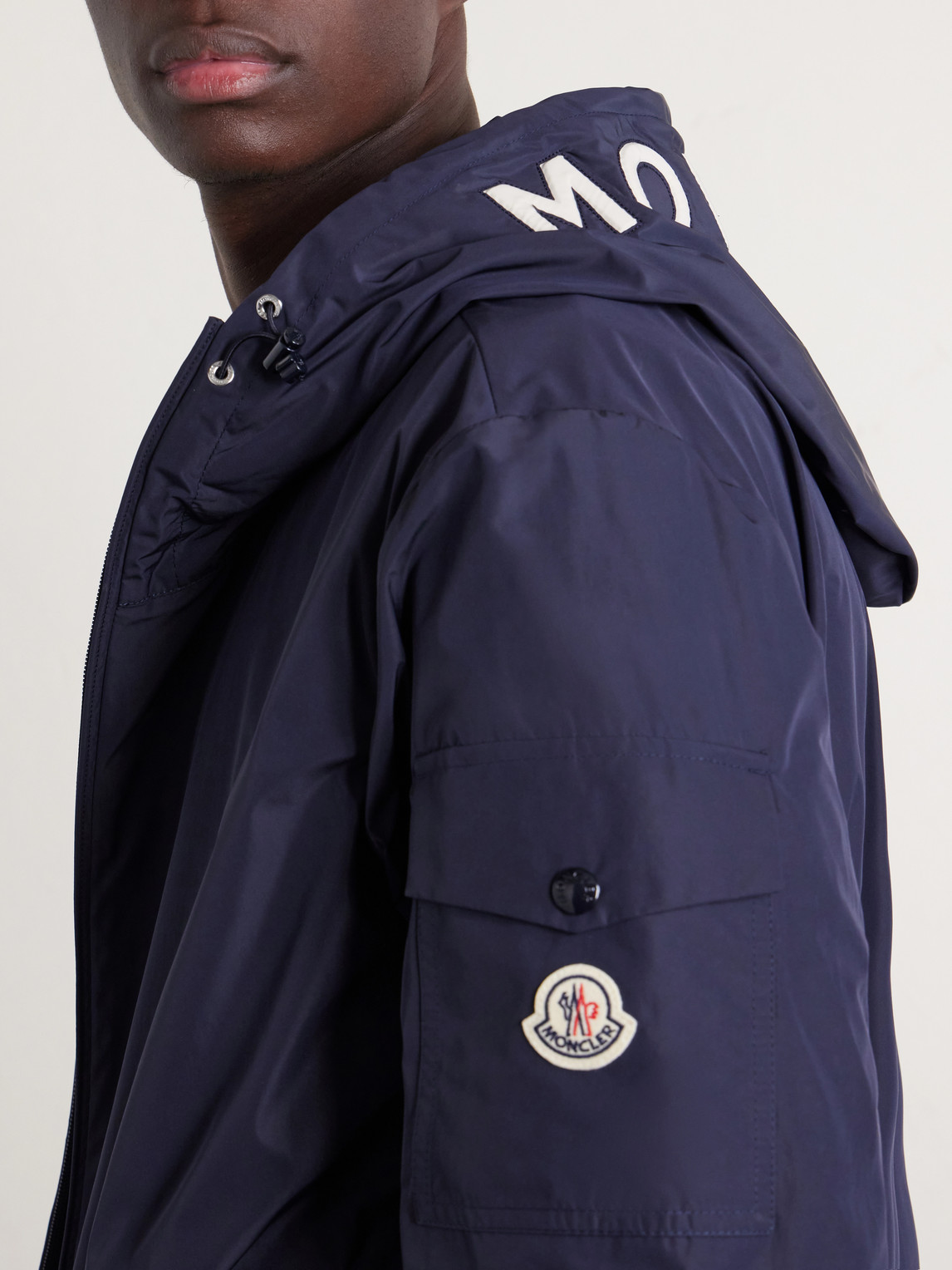 Sassiere Logo-Appliquéd Shell Hooded Jacket