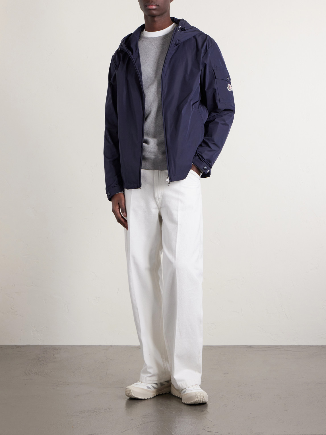 Sassiere Logo-Appliquéd Shell Hooded Jacket