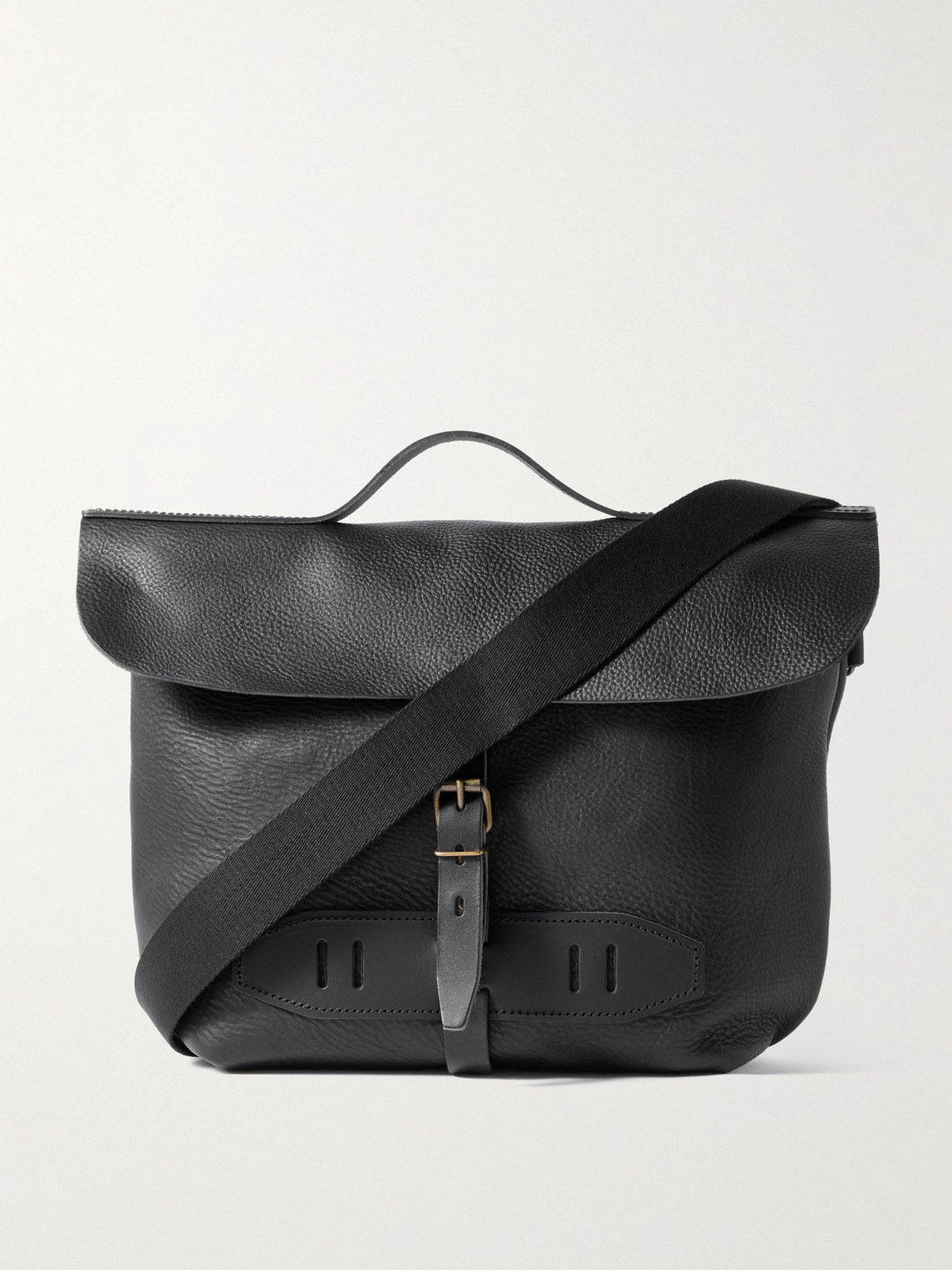Lucien Full-Grain Leather Messenger Bag