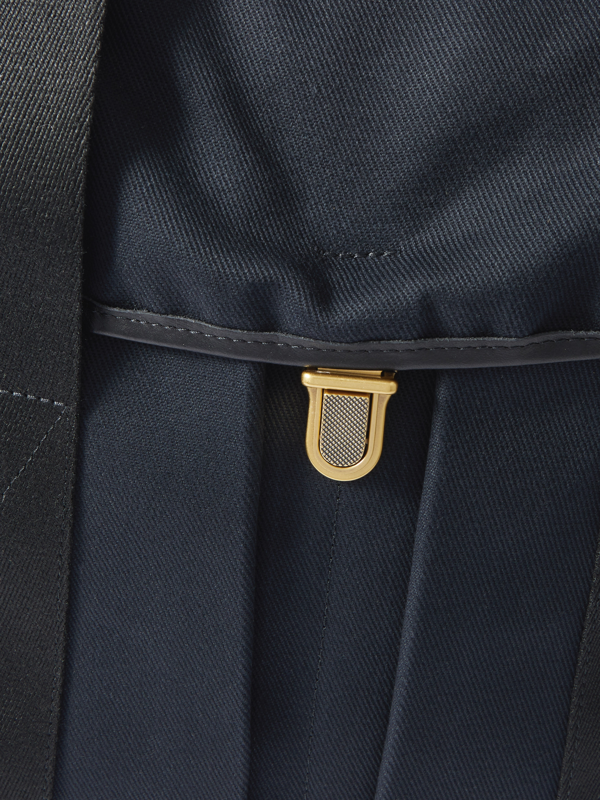 Chiloé Leather-Trimmed Waxed Cotton-Canvas Backpack — Image 4