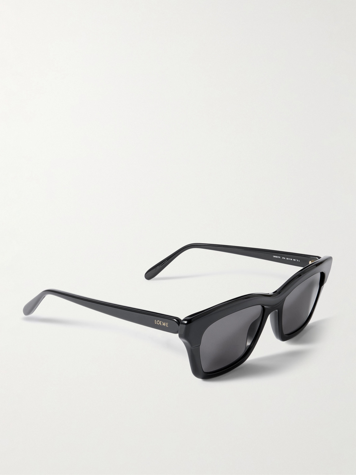 Loewe Slim 53mm Rectangular Sunglasses In Black