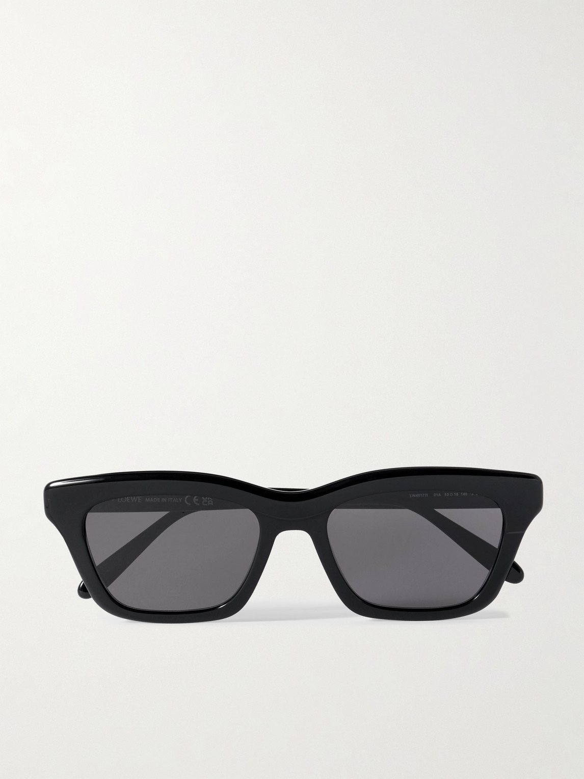 Loewe Slim 53mm Rectangular Sunglasses In Black