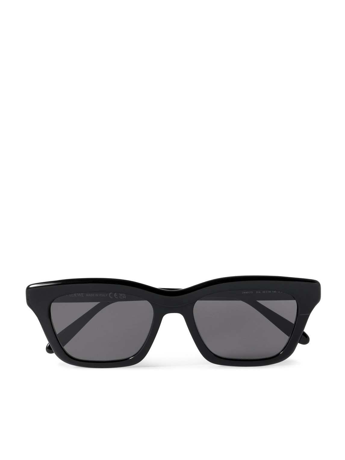 Loewe Slim 53mm Rectangular Sunglasses In Black
