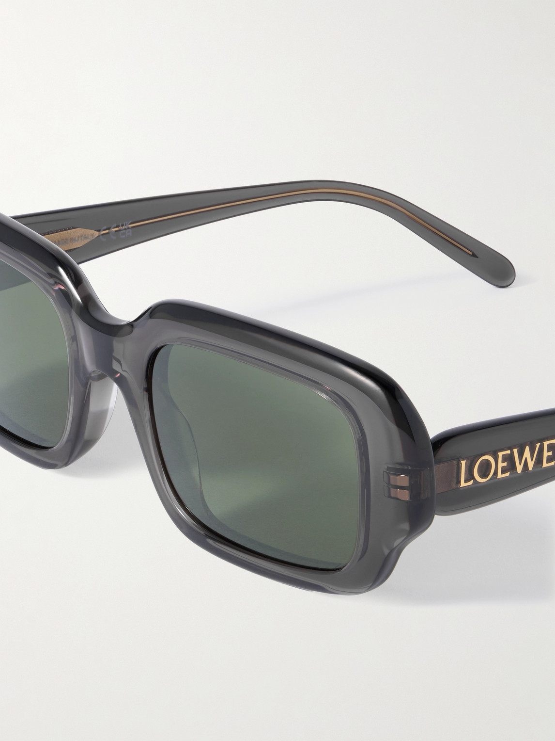 Loewe Rectangular-frame Acetate Sunglasses In Gray