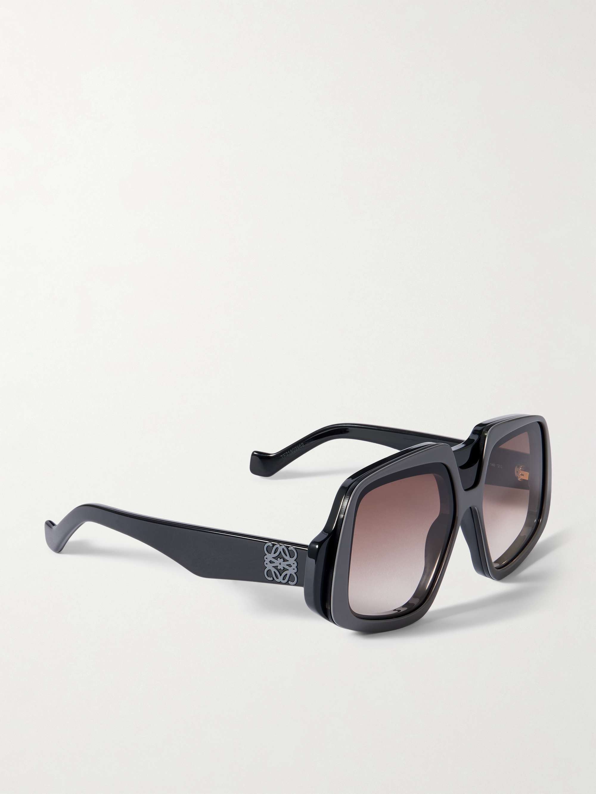 LOEWE EYEWEAR Anagram Square-Frame Acetate Sunglasses for Men | MR