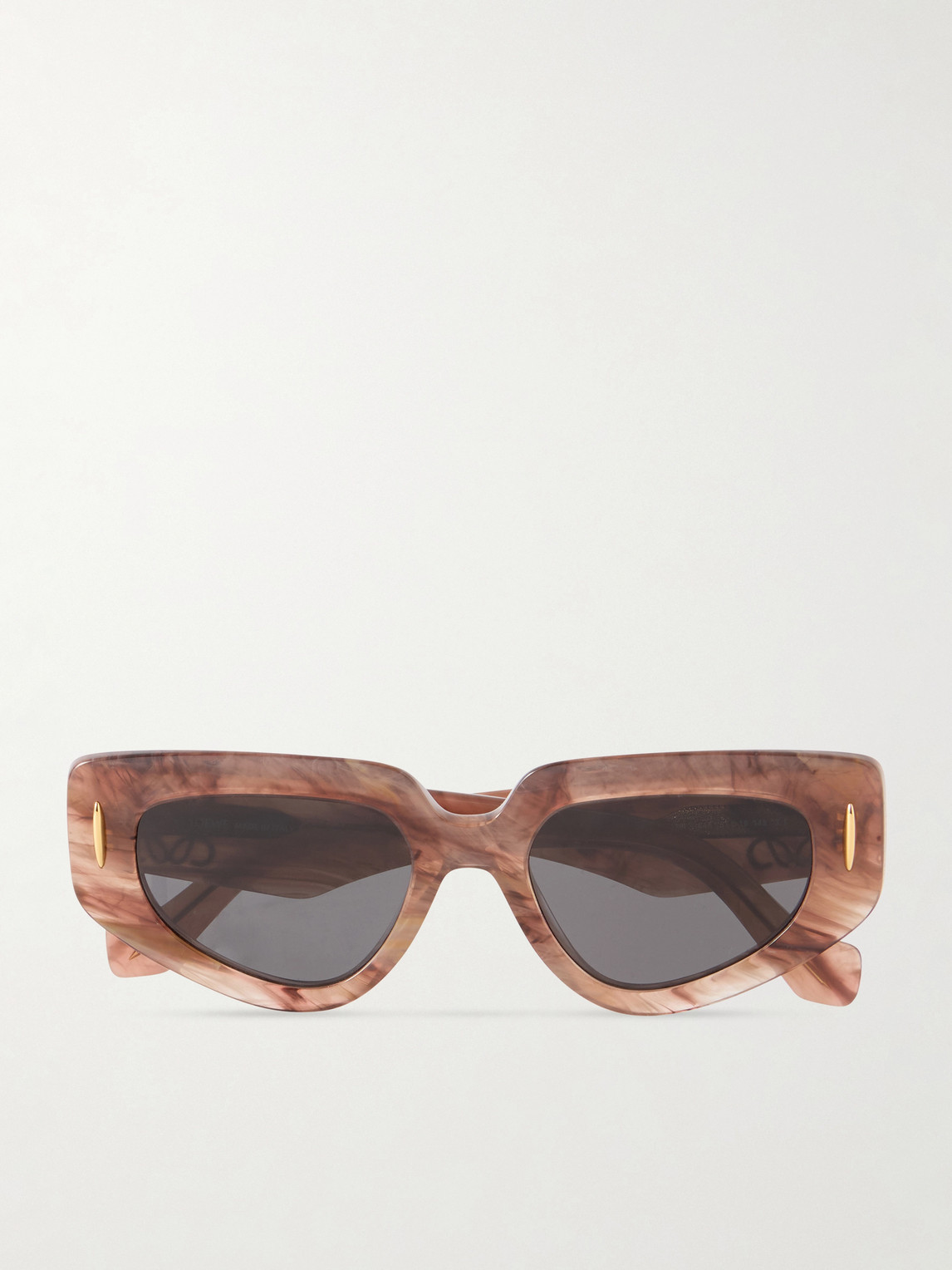Loewe Anagram D-frame Acetate Sunglasses In Brown
