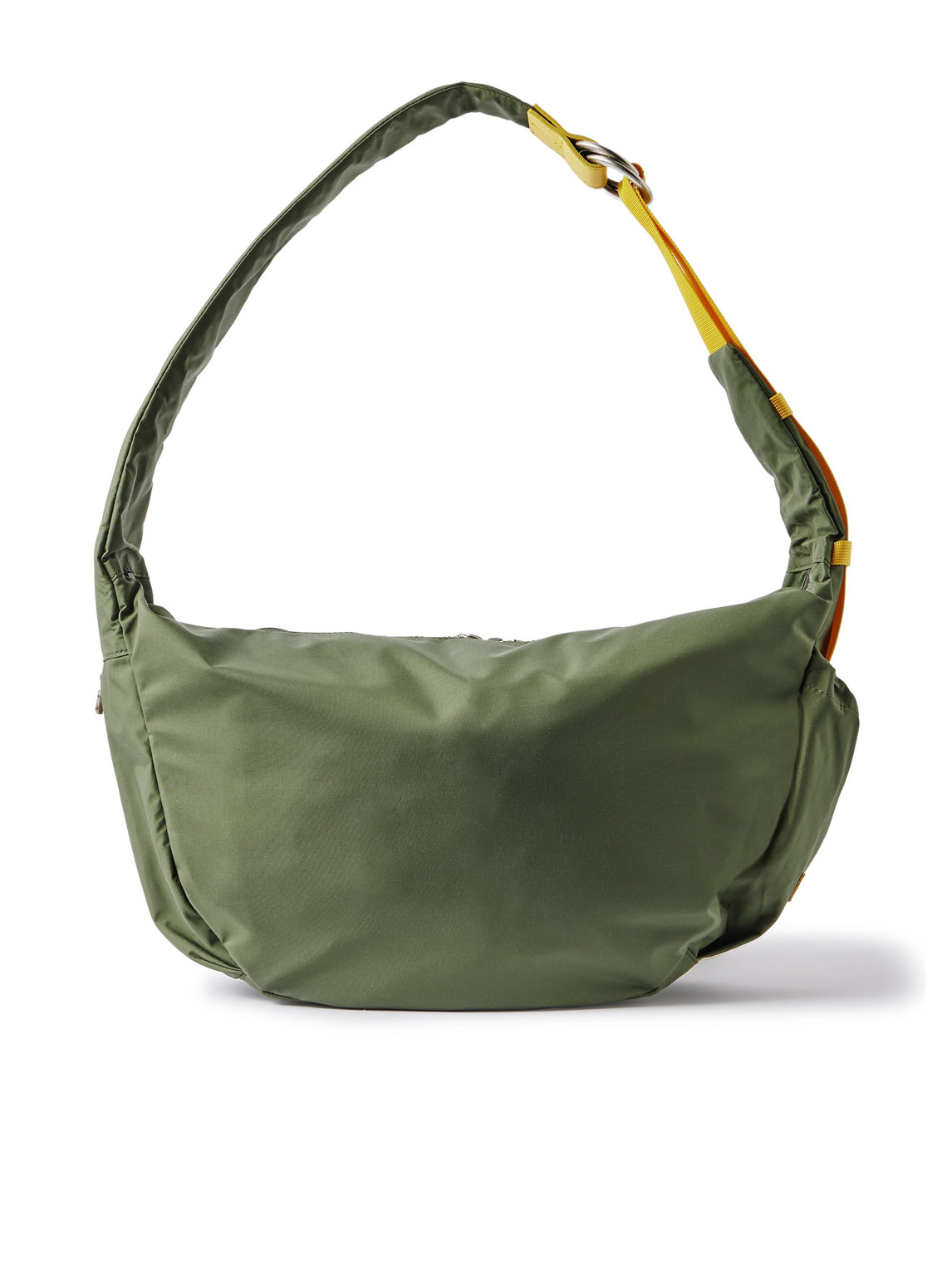 Master-piece Ark Leather-trimmed Nylon Shoulder Bag In Green