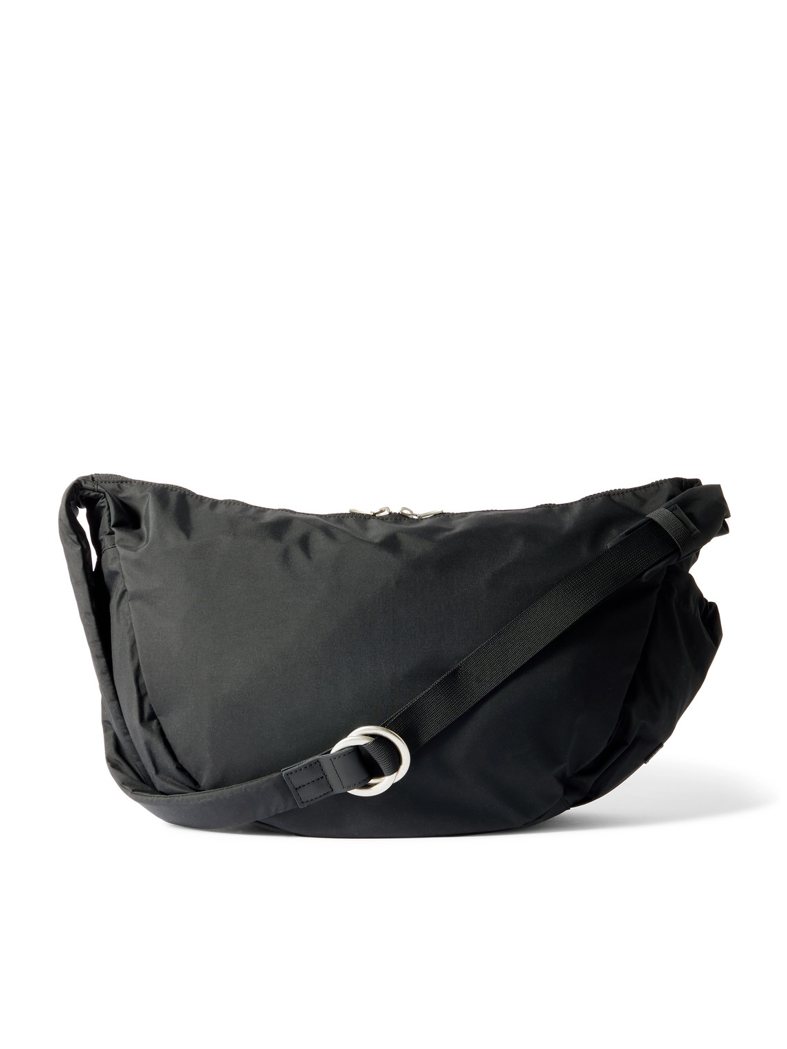 Master-piece Ark Leather-trimmed Nylon Shoulder Bag In Black