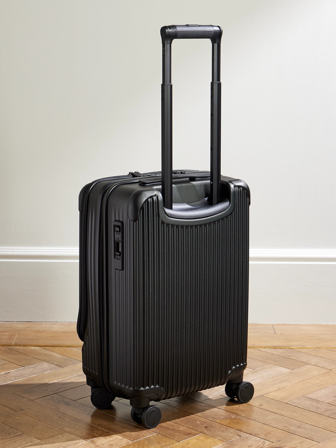 Master-piece Polycarbonate Carry-on Suitcase In Black