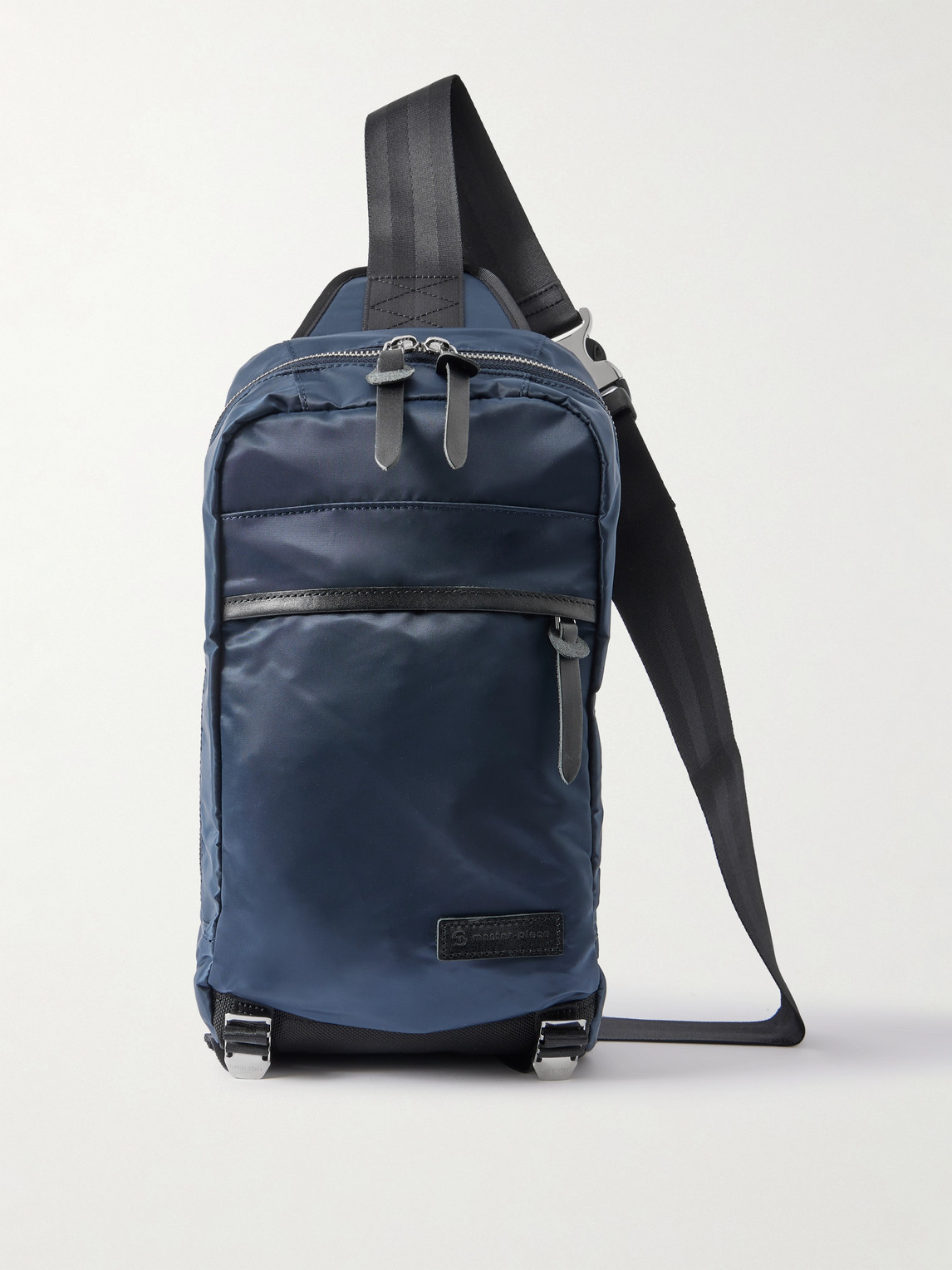 Master-piece Lightning Sling Shell And Cordura Ballistic® Shoulder Bag In Blue
