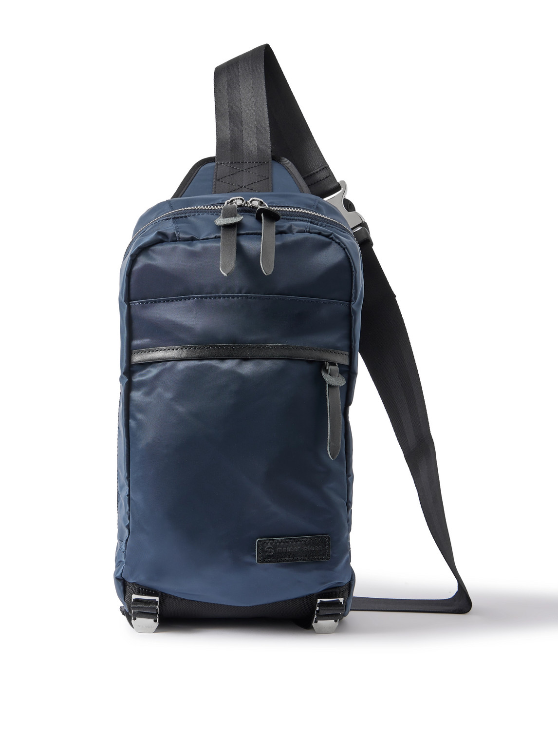 Master-piece Lightning Sling Shell And Cordura Ballistic® Shoulder Bag In Blue