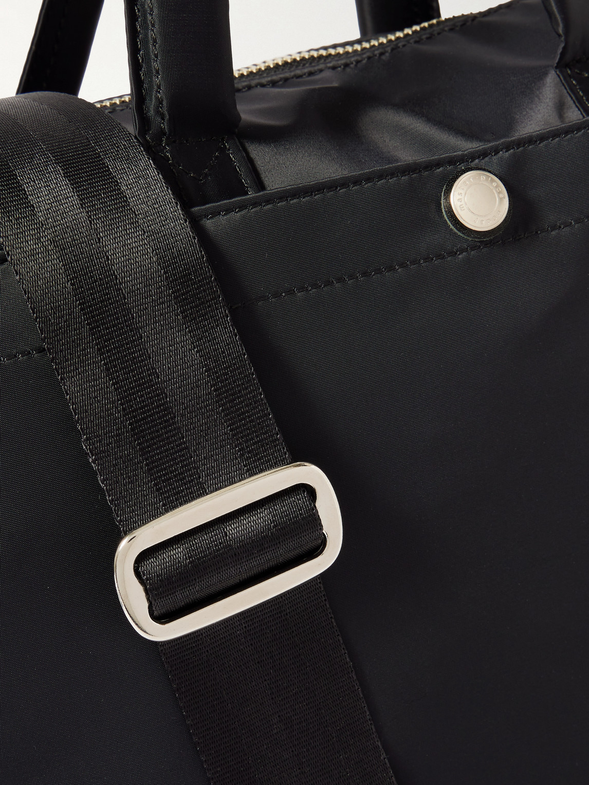 Master-piece Lightning Leather-trimmed Nylon-twill And Cordura® Tote Bag In Black