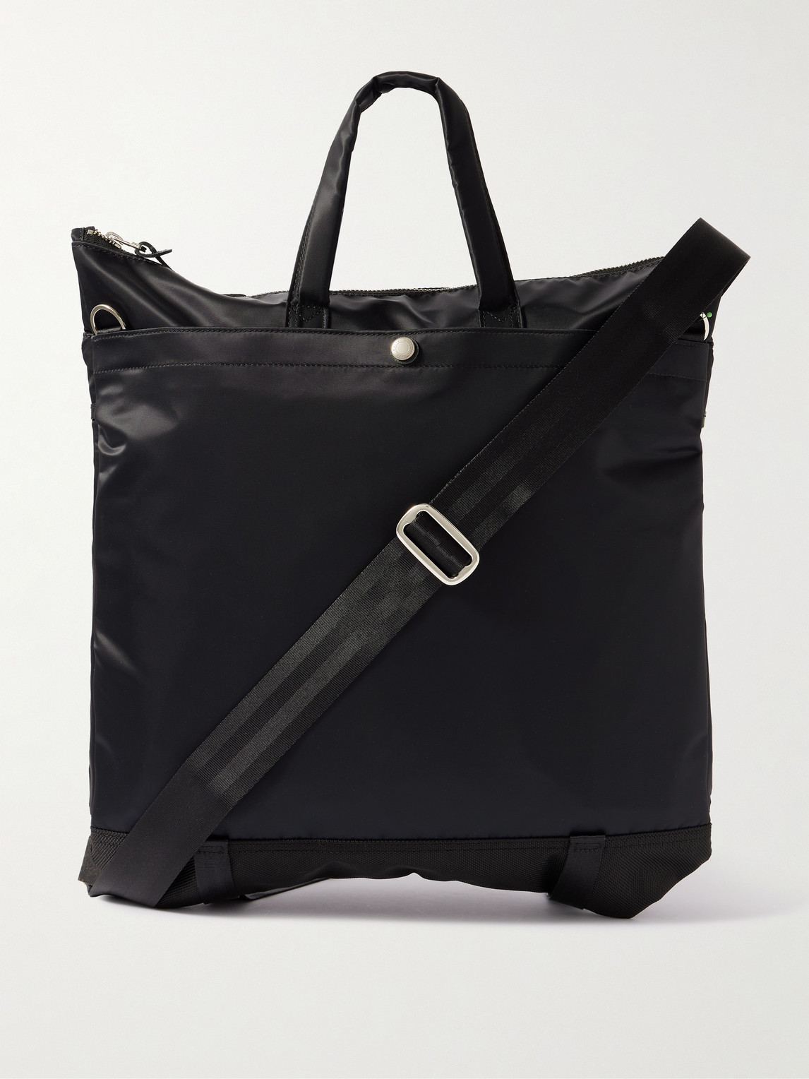 Master-piece Lightning Leather-trimmed Nylon-twill And Cordura® Tote Bag In Black