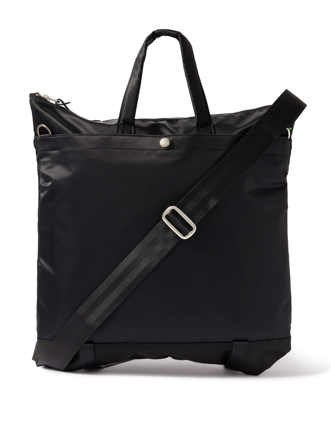 Master-piece Lightning Leather-trimmed Nylon-twill And Cordura® Tote Bag In Black