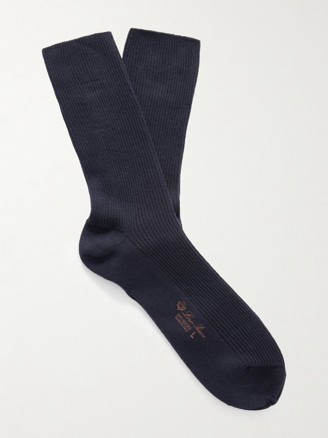 Loro Piana Ribbed Cashmere-Blend Socksen