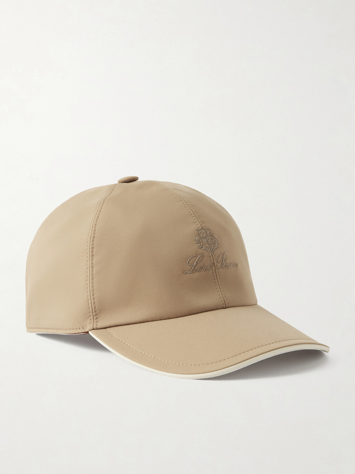 Loro Piana Logo-embroidered Storm System® Shell Baseball Cap In Animal Print