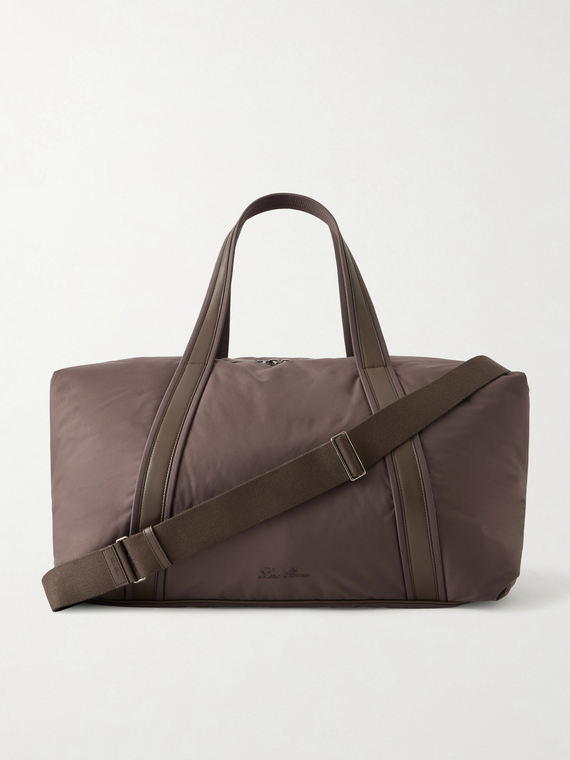 Loro Piana Winch Leather-Trimmed Storm System® Shell Duffle Bag - Men