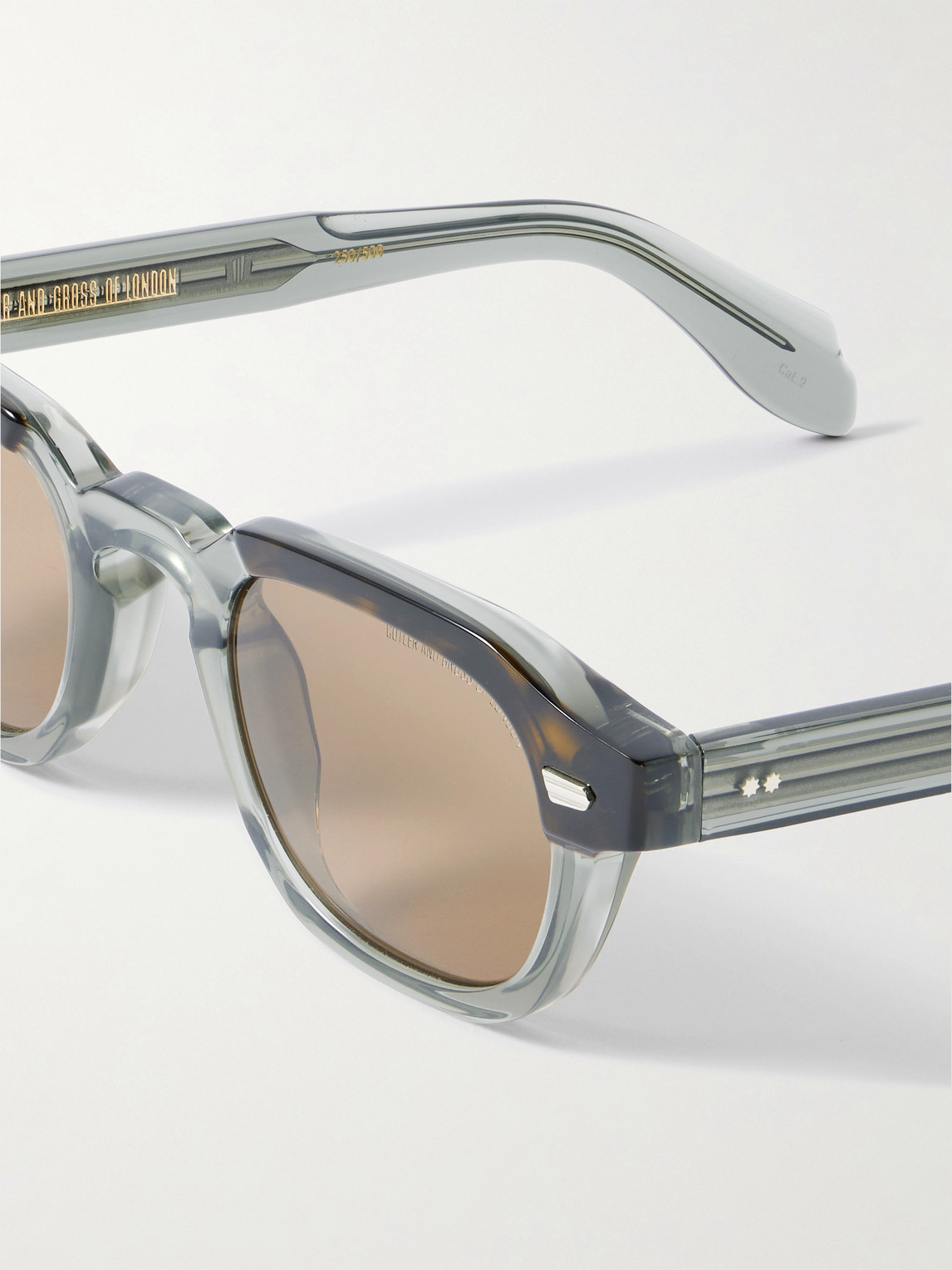  Cutler And Gross - 1420 Rectangle-frame Tortoiseshell Acetate Sunglasses - Men - Tortoiseshell 