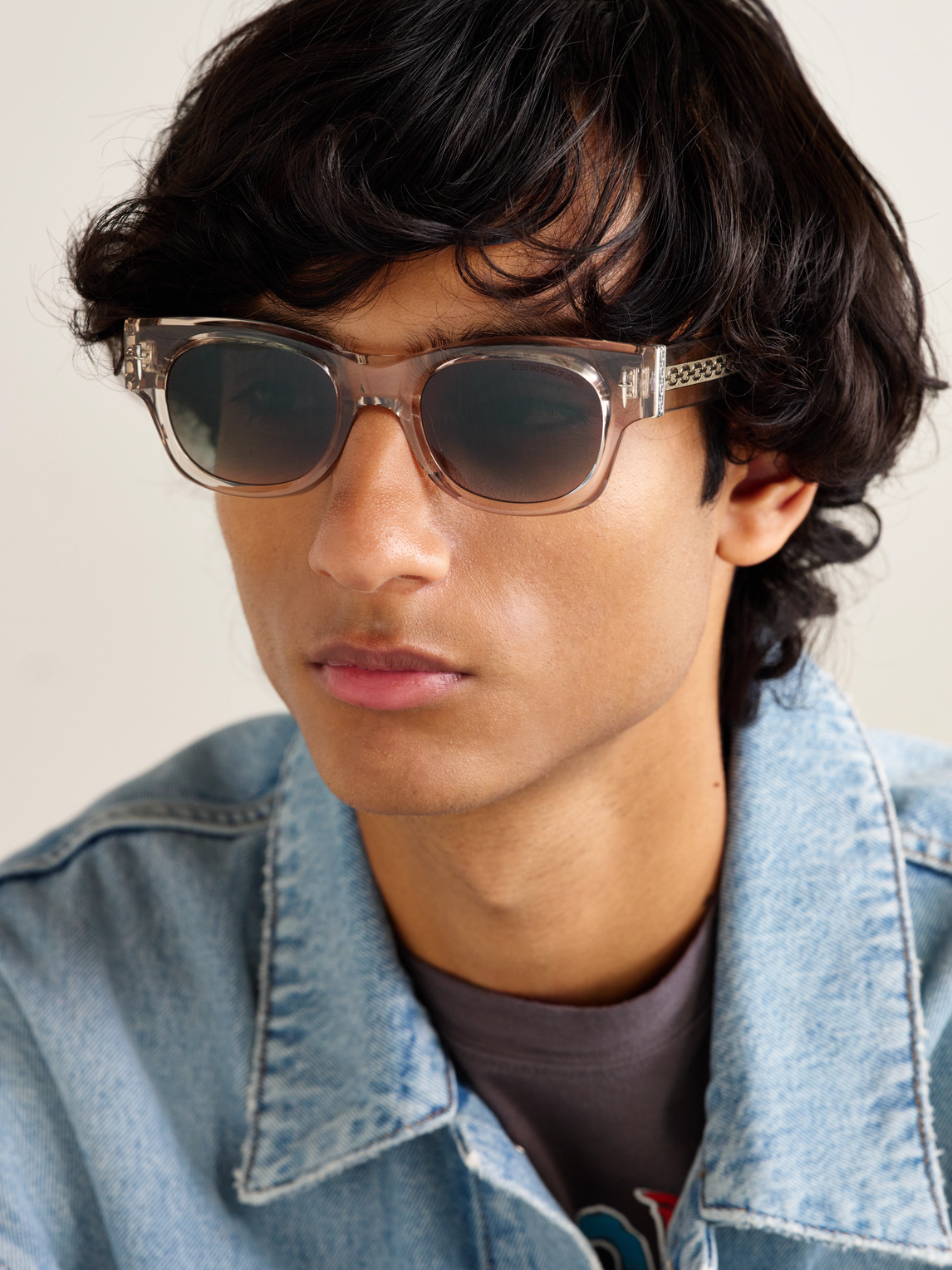 Cutler And Gross The Great Frog Halen D-frame Acetate Sunglasses In Neutral