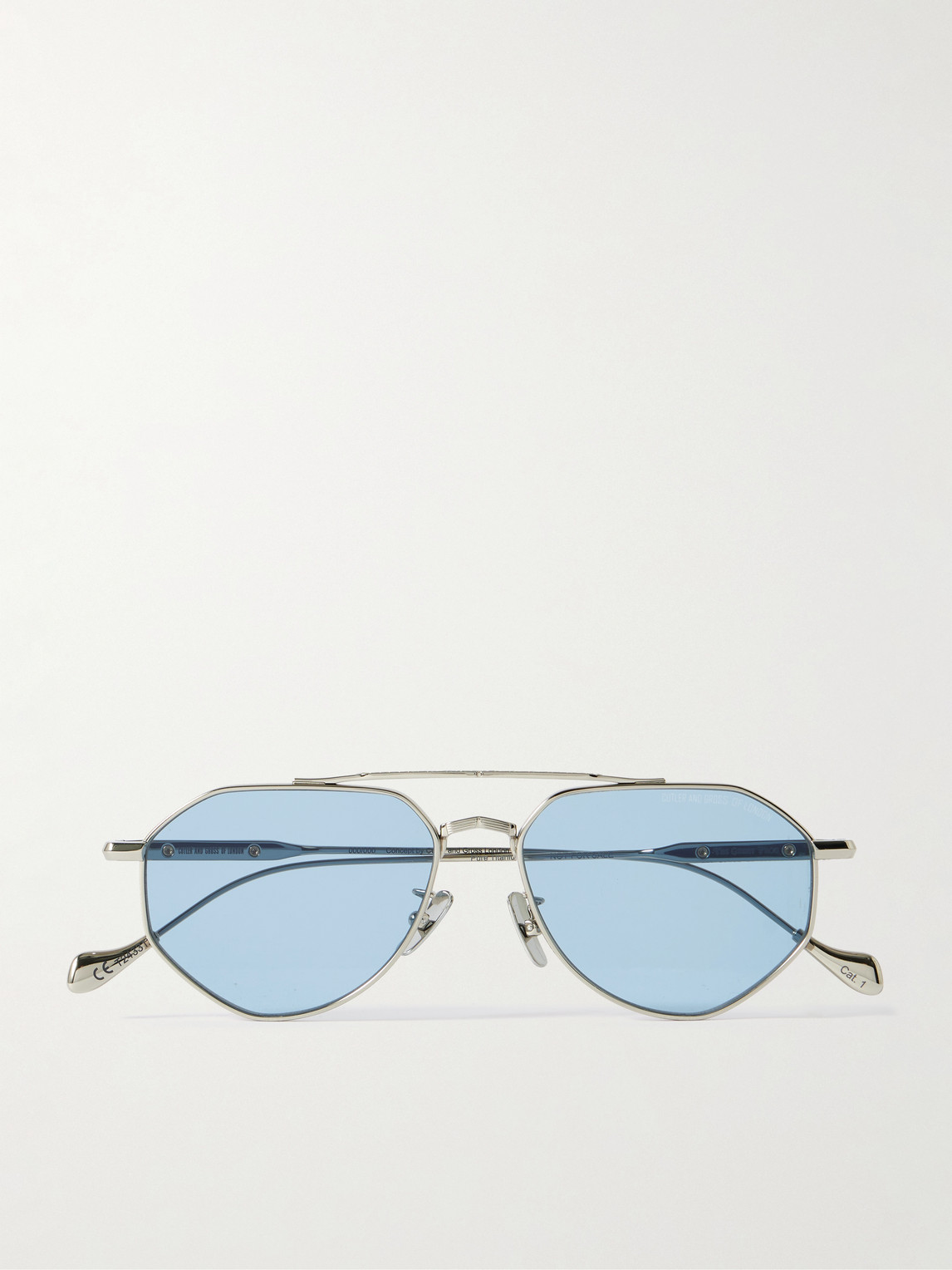 Cutler and Gross The Great Frog Lynott Aviator-Style Titanium Sunglasses - Men