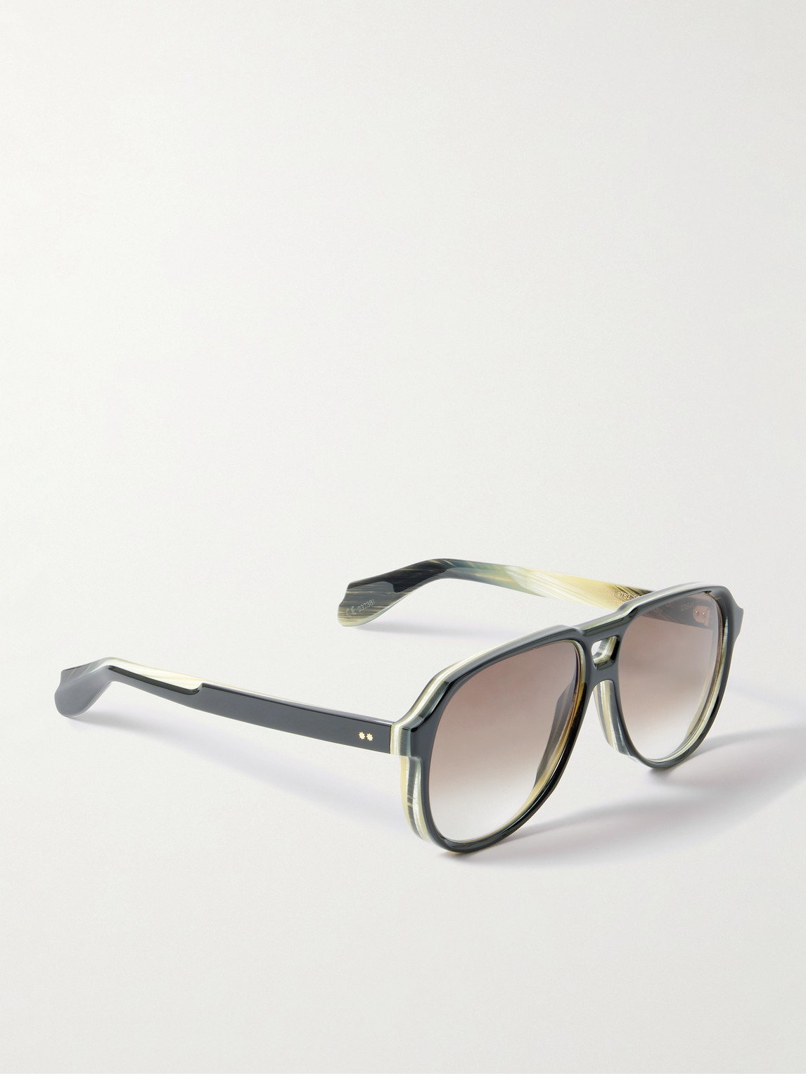 Cutler And Gross 9782 Aviator-style Acetate Sunglasses In Gray