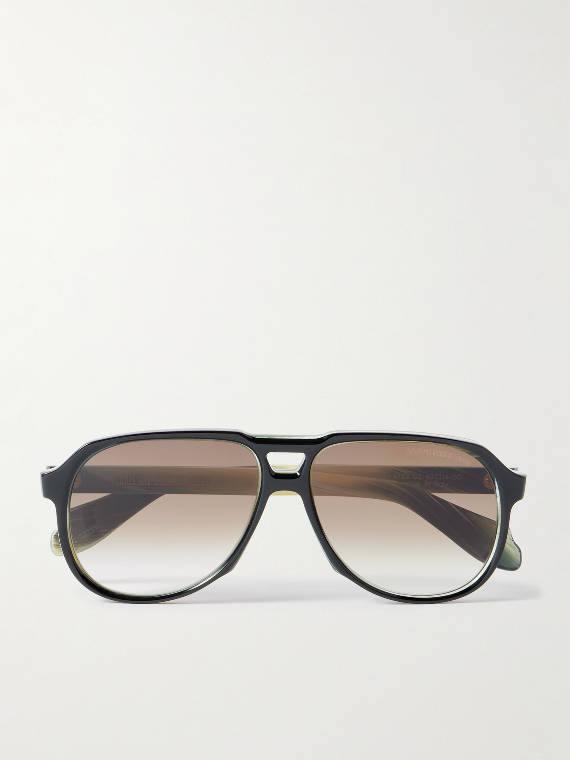 Cutler and Gross 9782 Aviator-Style Acetate Sunglasses - Men
