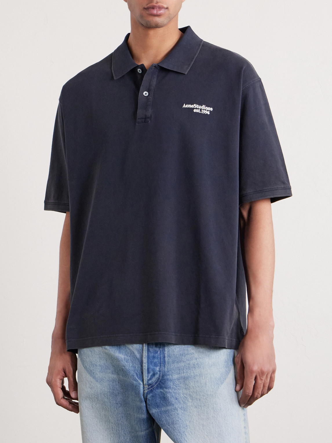 Egnes Logo-Embroidered Cotton Piqué Polo Shirt