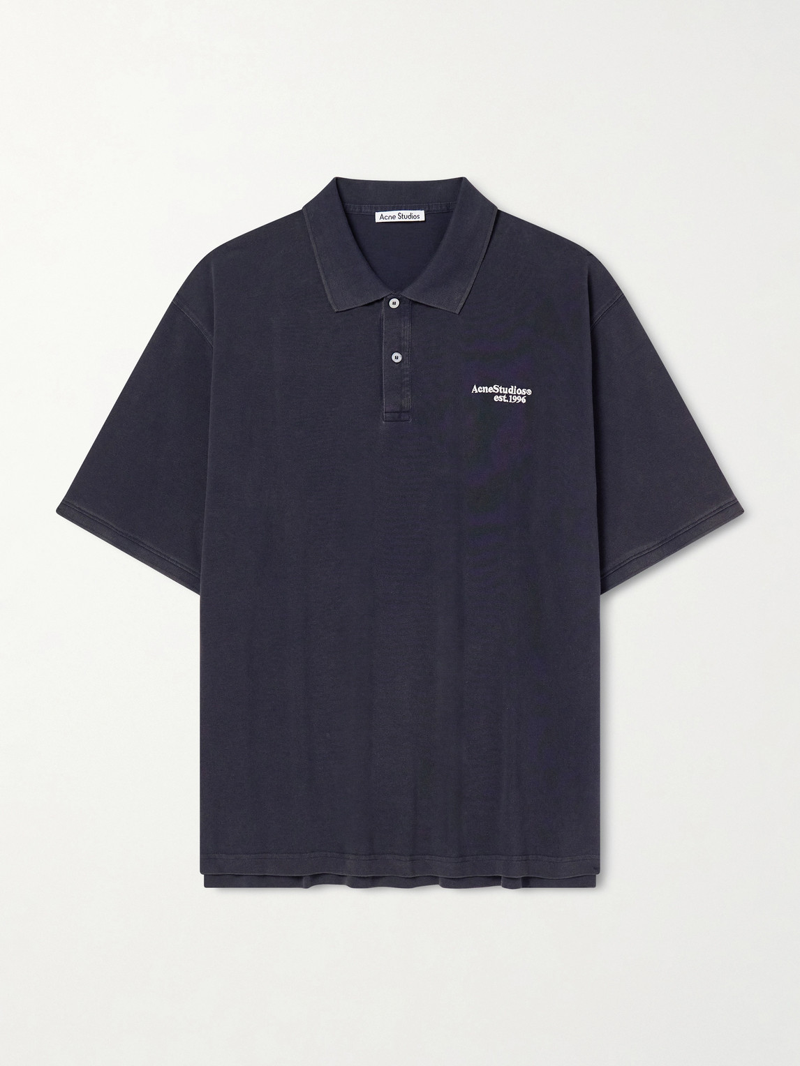 Acne Studios Egnes ogo-Embroidered Cotton Piqué Polo Shirt - Men