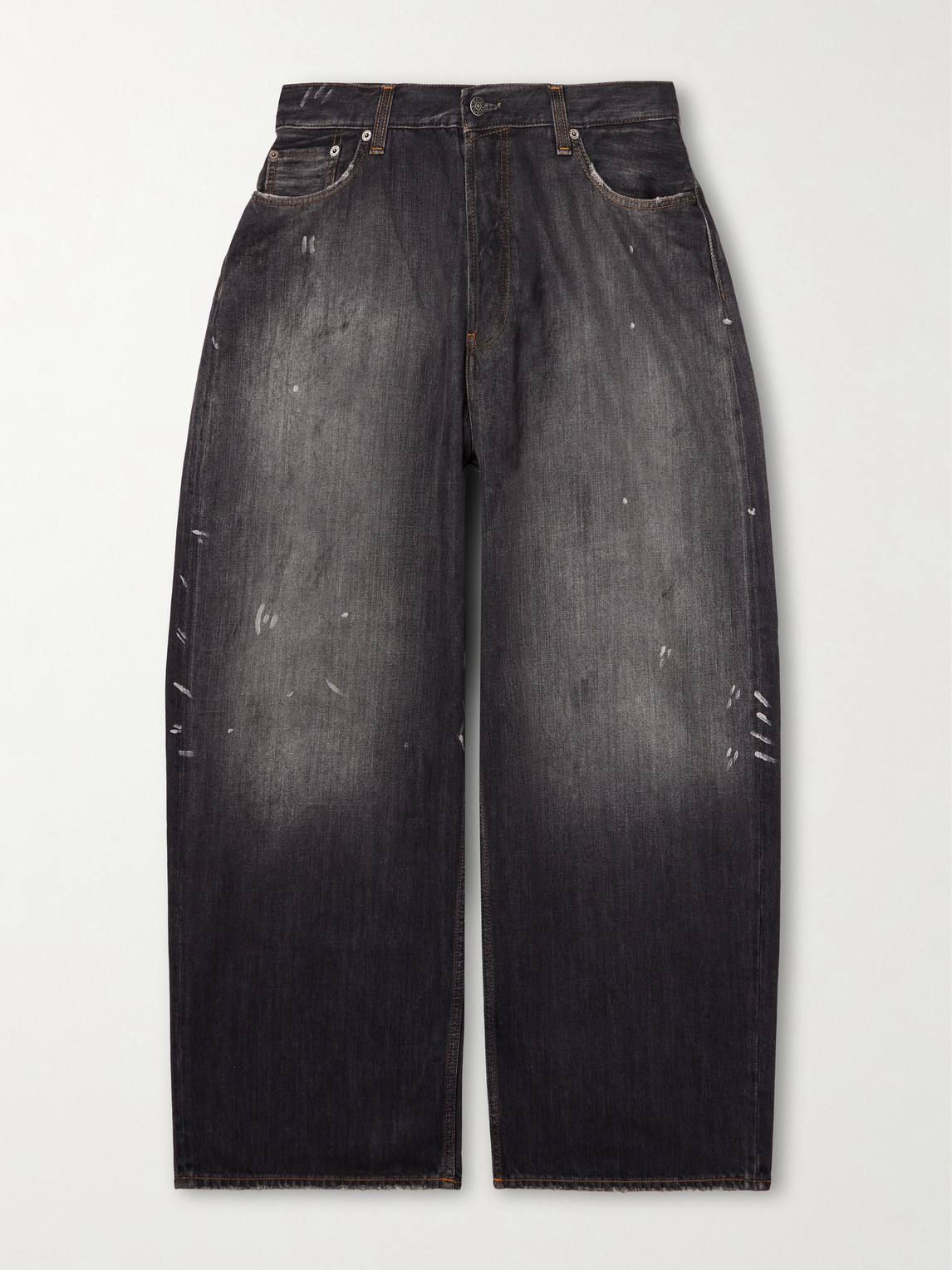 Acne Studios 2023 Paint-Splattered Distressed Wide-Leg Jeans - Men