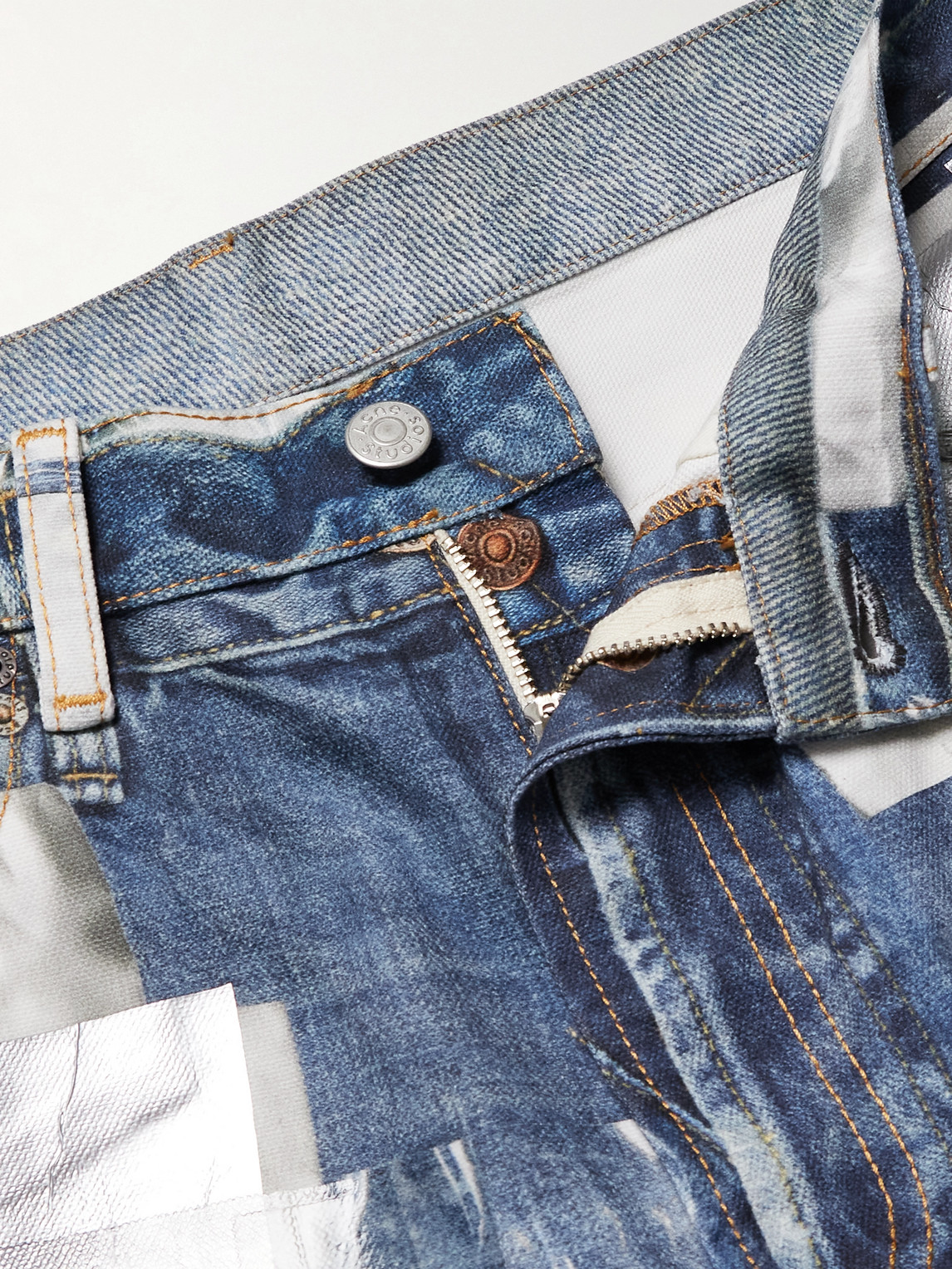 Acne Studios Multi-pocket Casual Pants In Blue