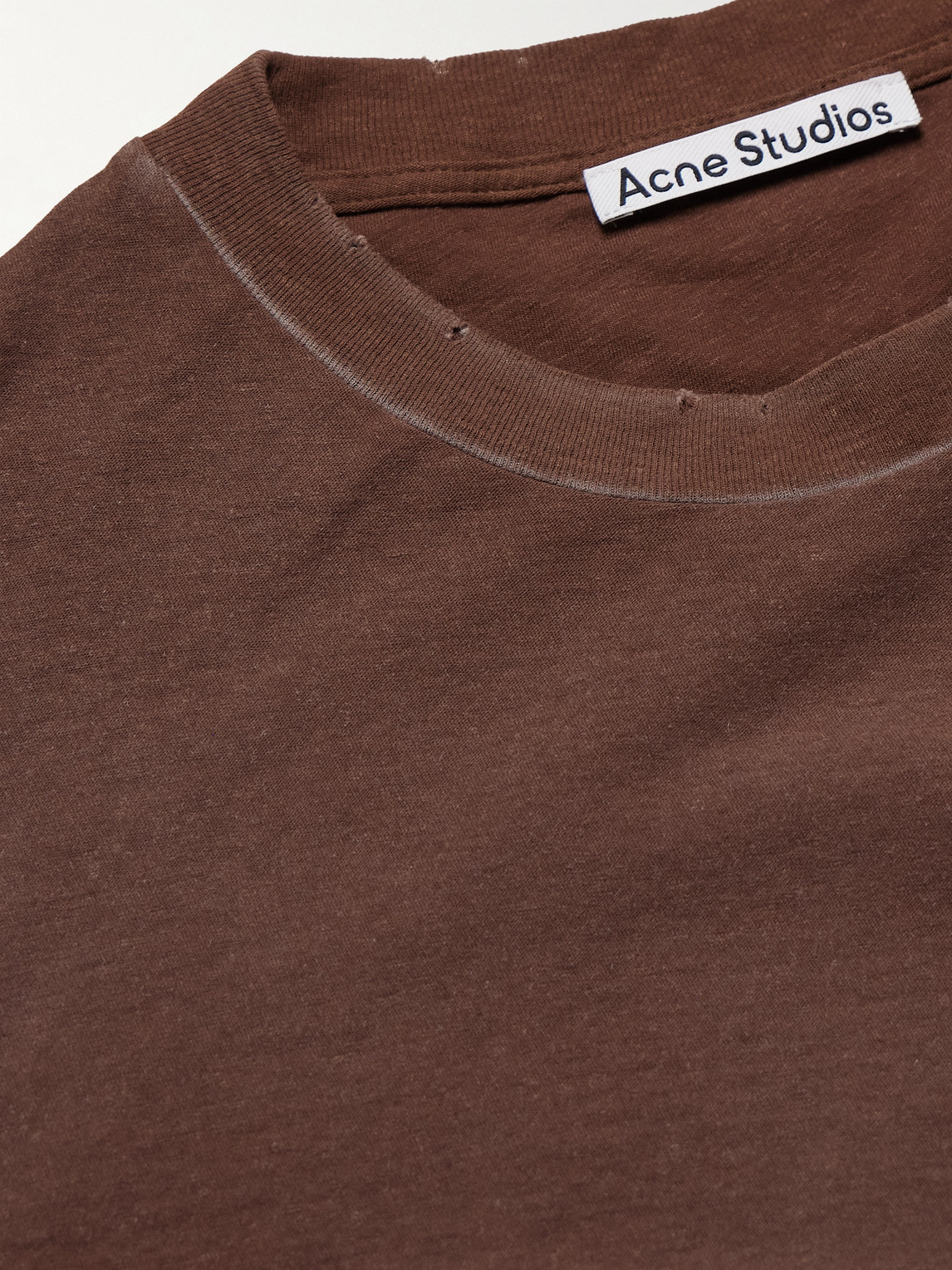 Exford U Oversized Logo-Print Distressed Cotton-Jersey T-Shirt