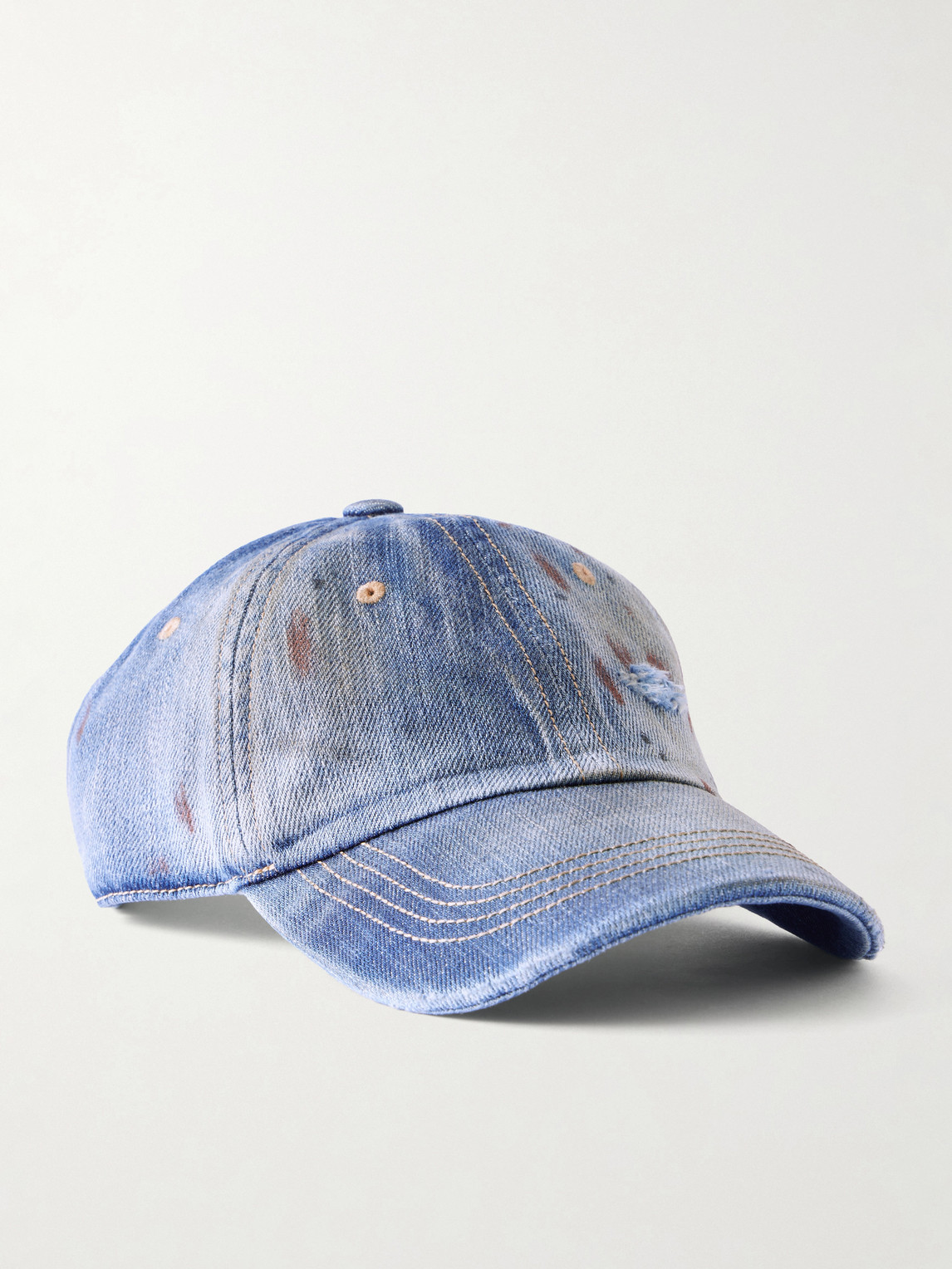 Acne Studios Carliy Cotton-twill Baseball Cap In Blue
